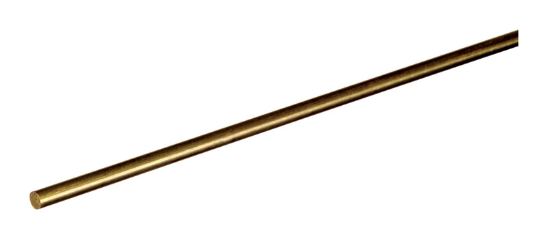 Boltmaster 1/8 in. Dia. x 36 in. L Round Brass Rod