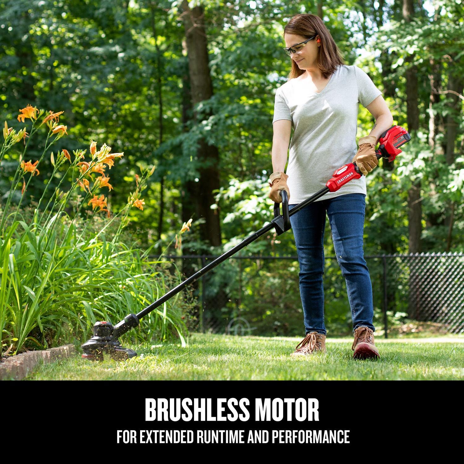 CRAFTSMAN V20 BRUSHLESS RP CMCST930P1 13 in. Battery String Trimmer Kit (Battery & Charger)