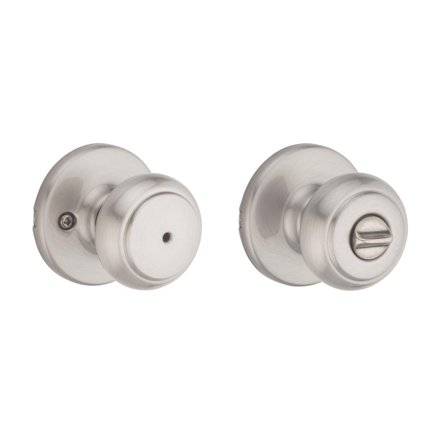 Kwikset Cove Satin Nickel Privacy Knob Right or Left Handed