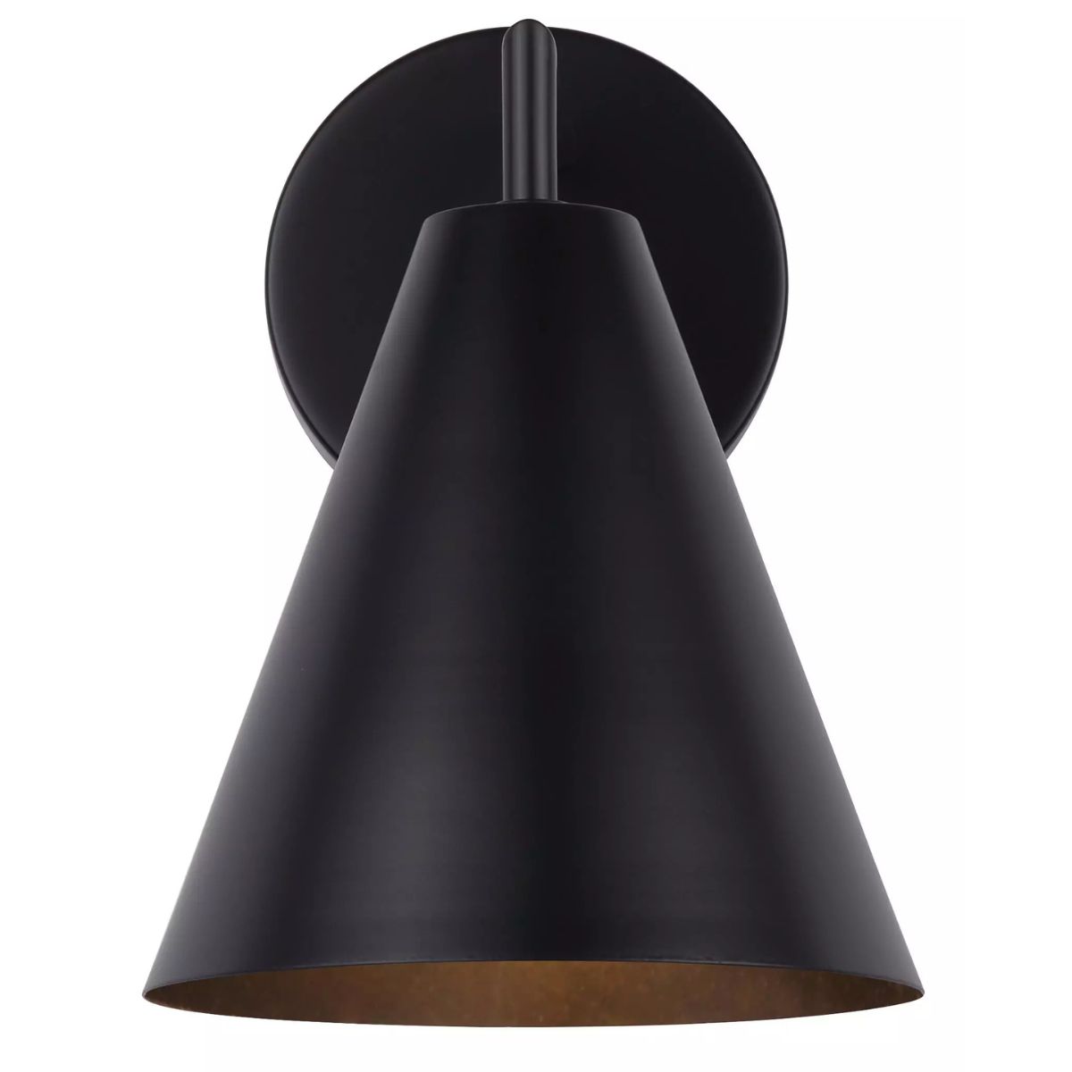 Emeri 1 Light 10 in. Matte Black Outdoor Down Light