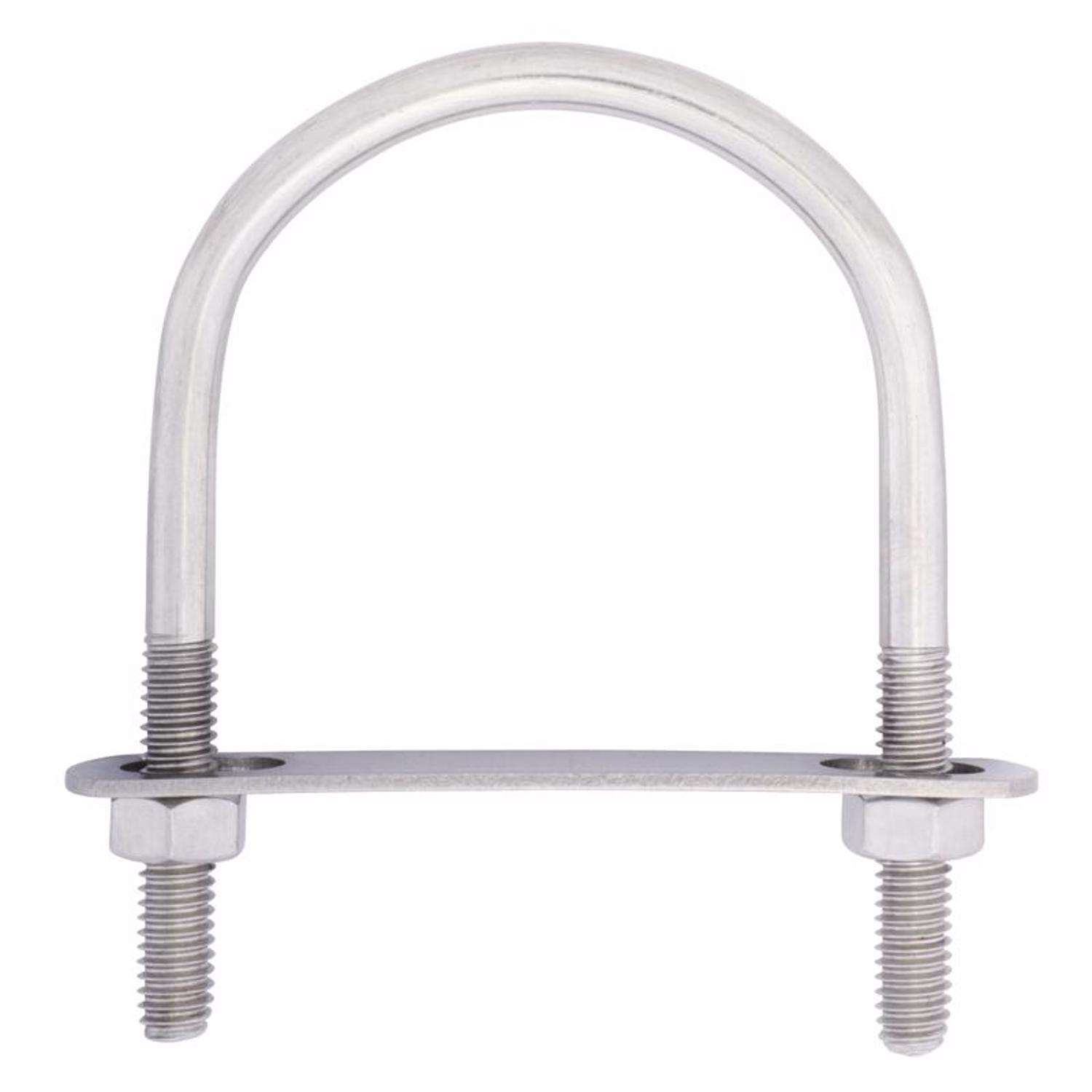 Hampton 5/16 in. X 2-1/2 in. W X 3-1/2 in. L Coarse Stainless Steel U-Bolt