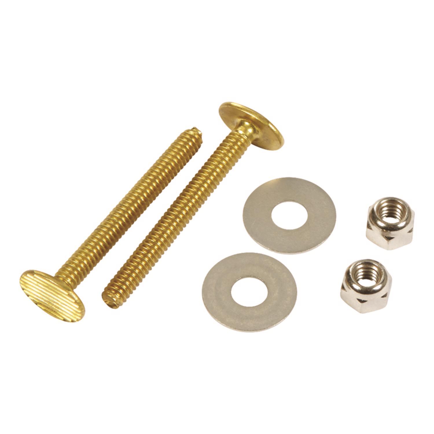 Ace Toilet Bolt Set Brass