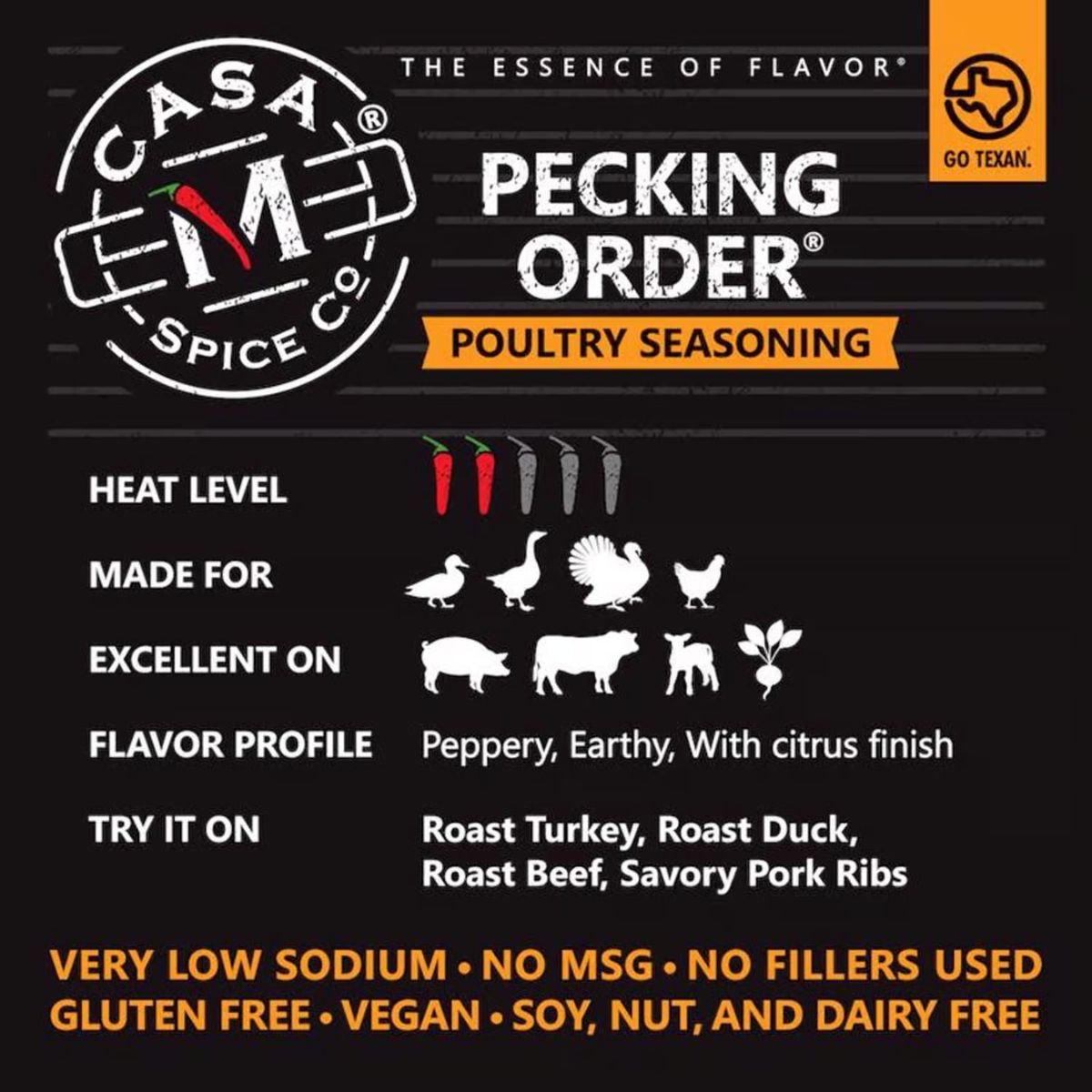 Casa M Spice Co Pecking Order Poultry Seasoning 4.5 oz.