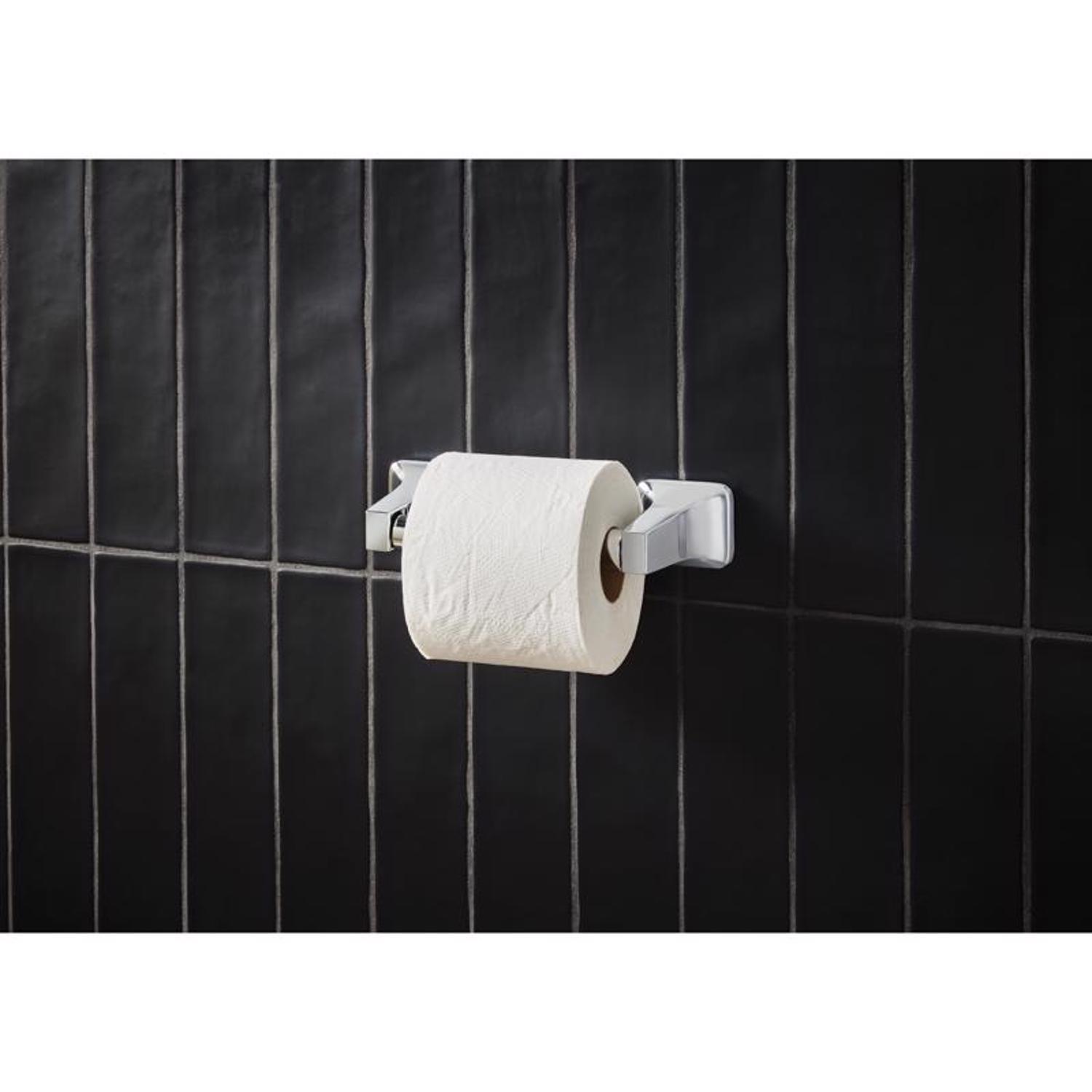 OakBrook Chrome Metallic Toilet Paper Holder