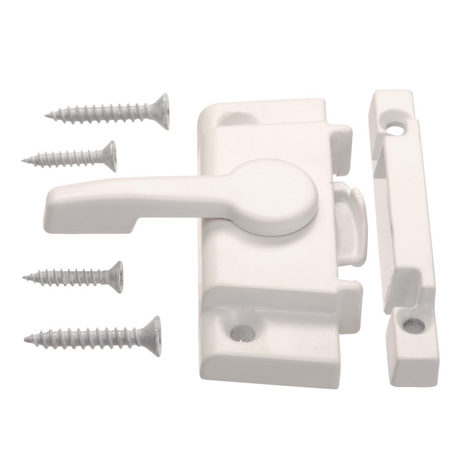 Ace White Zinc Window Lock 3/8 in. H 1 pk