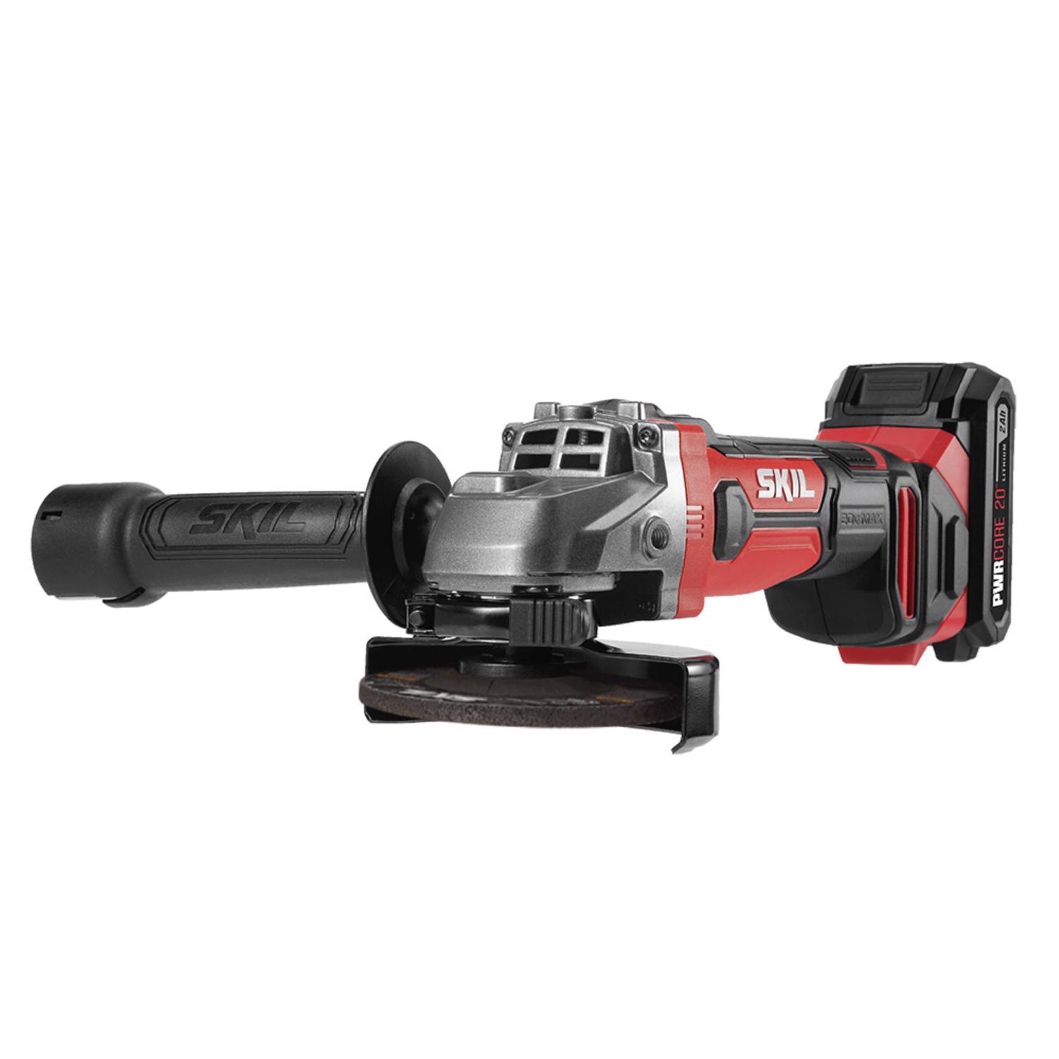SKIL PWR Core 20 Cordless 4-1/2 in. Angle Grinder Kit (Battery & Charger)