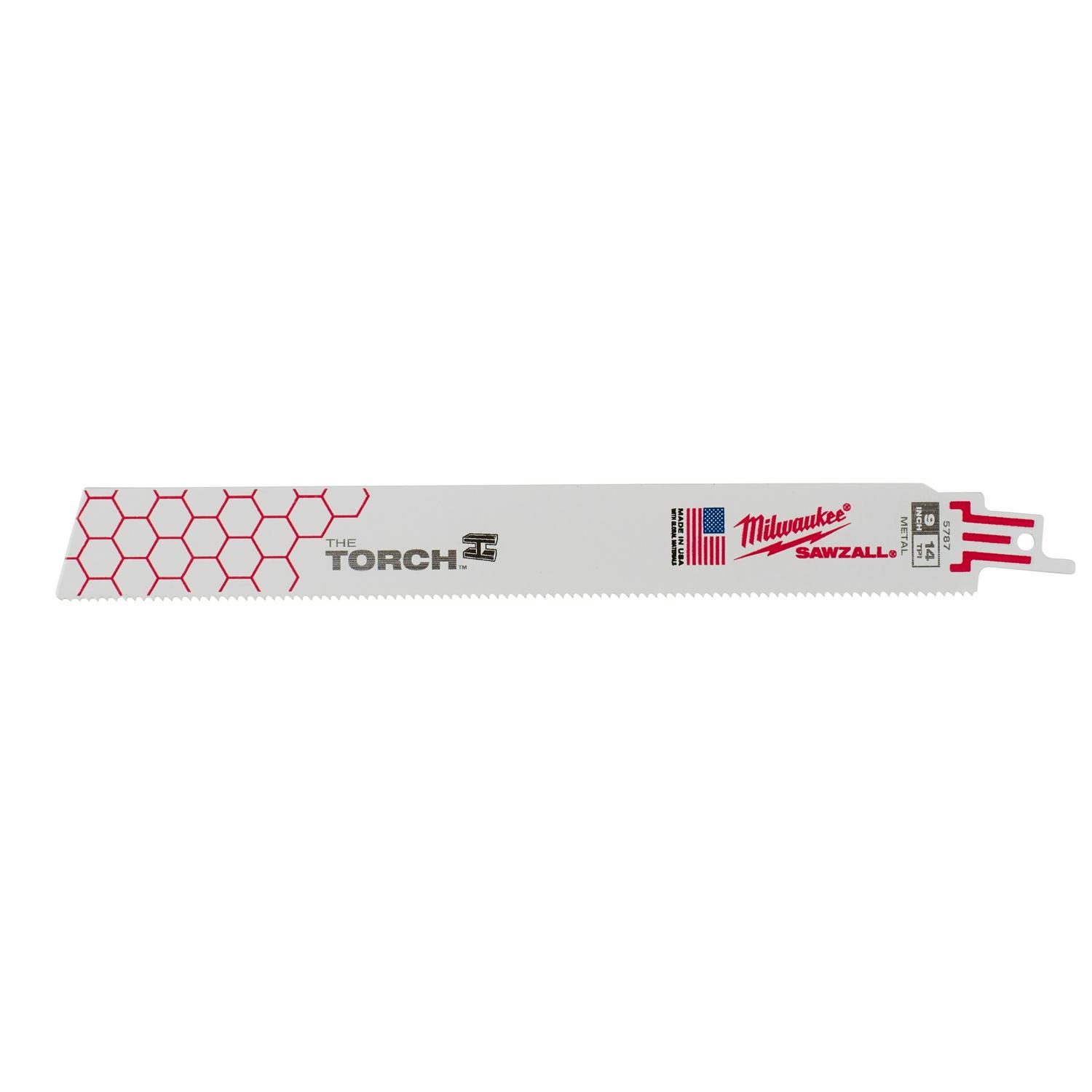 Milwaukee The Torch 9 in. Angle Iron Demo Reciprocating Saw Blade 14 TPI 1 pk