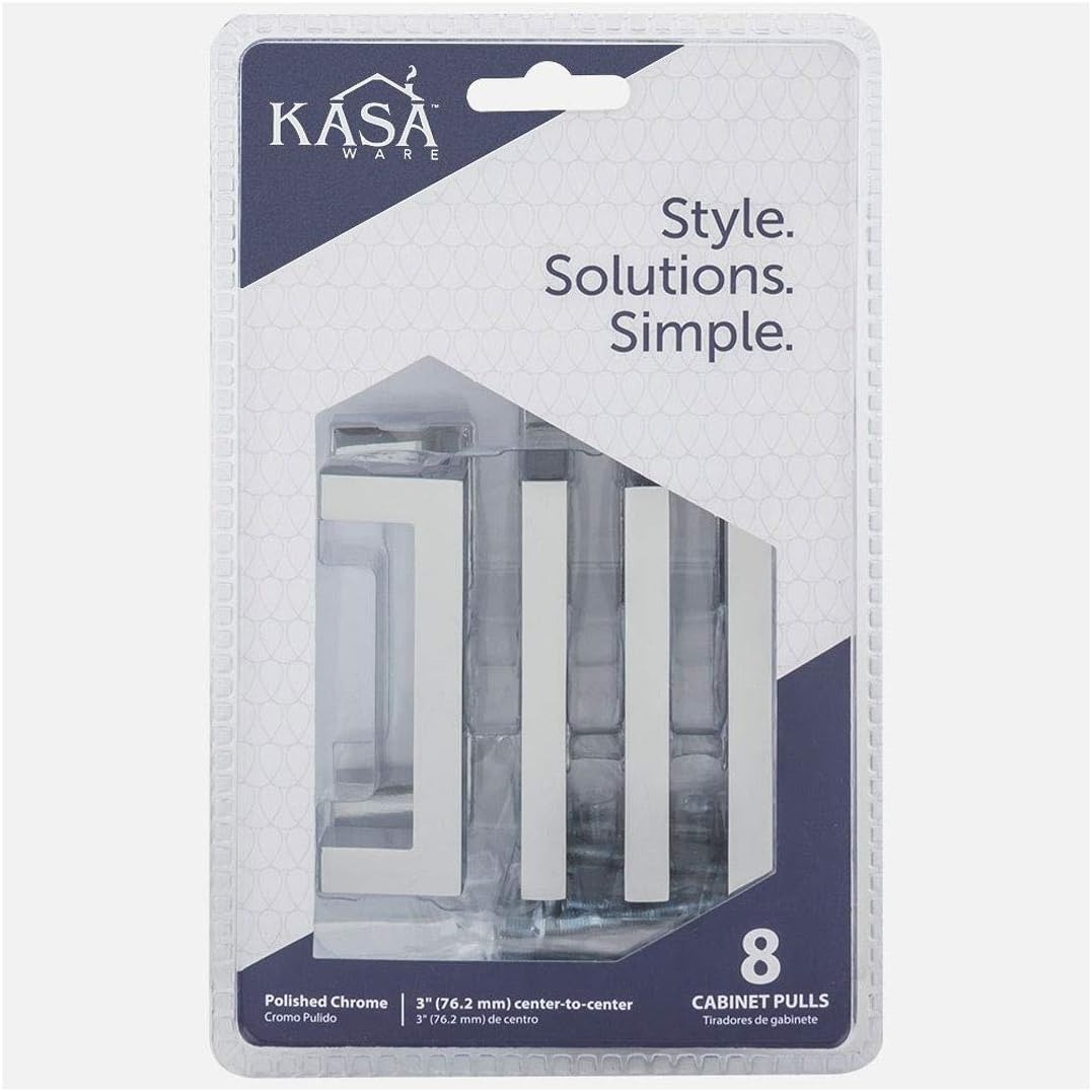 KasaWare Cabinet Pull Polished Chrome 8 pack Hardware Resources