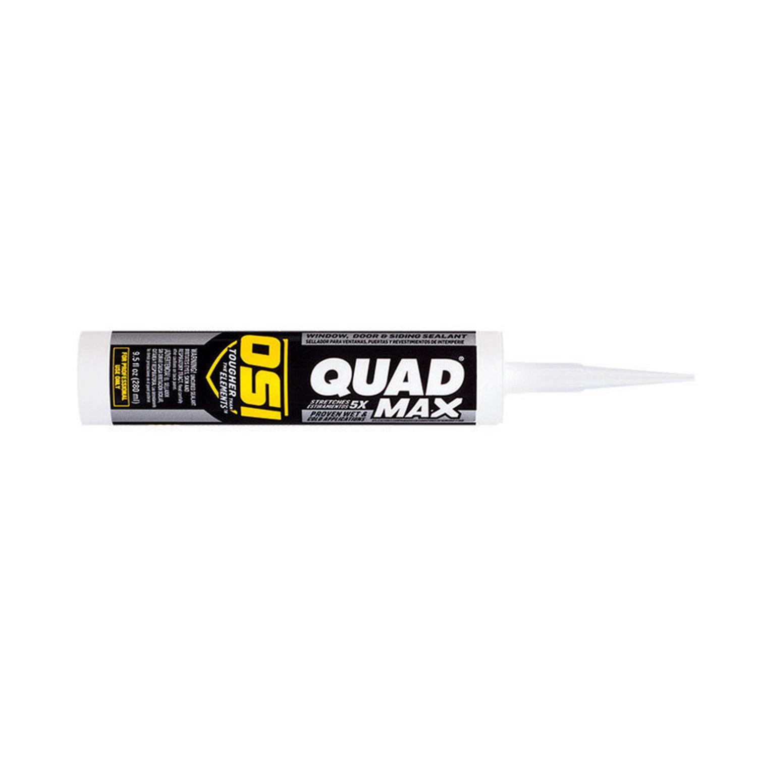 OSI Quad Max White Elastomeric Polymers Door/Siding/ Window Sealant 9.5 oz