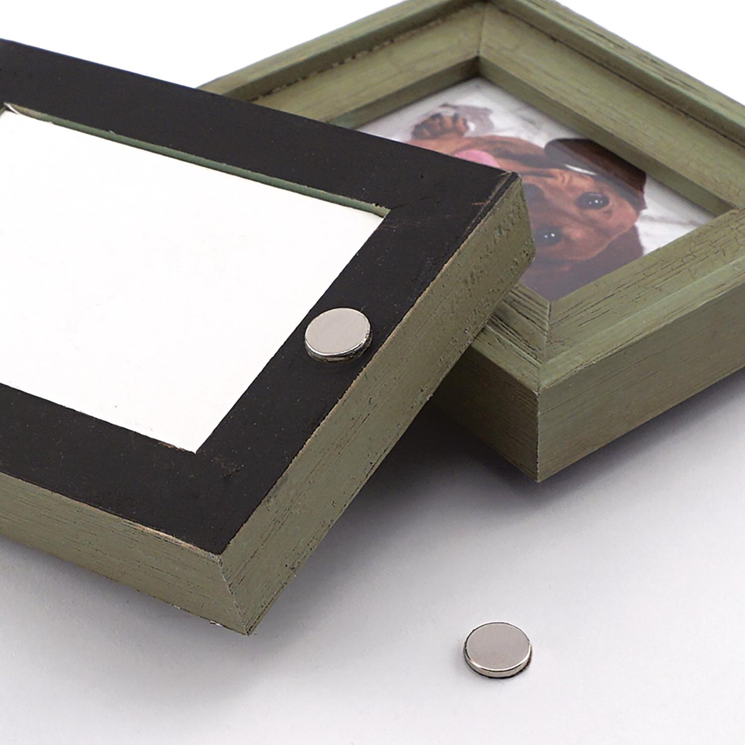 Magnet Source 0.375 in. L X 0.375 in. W Silver Disc Magnets with Adhesive 1.68 lb. pull 12 pc