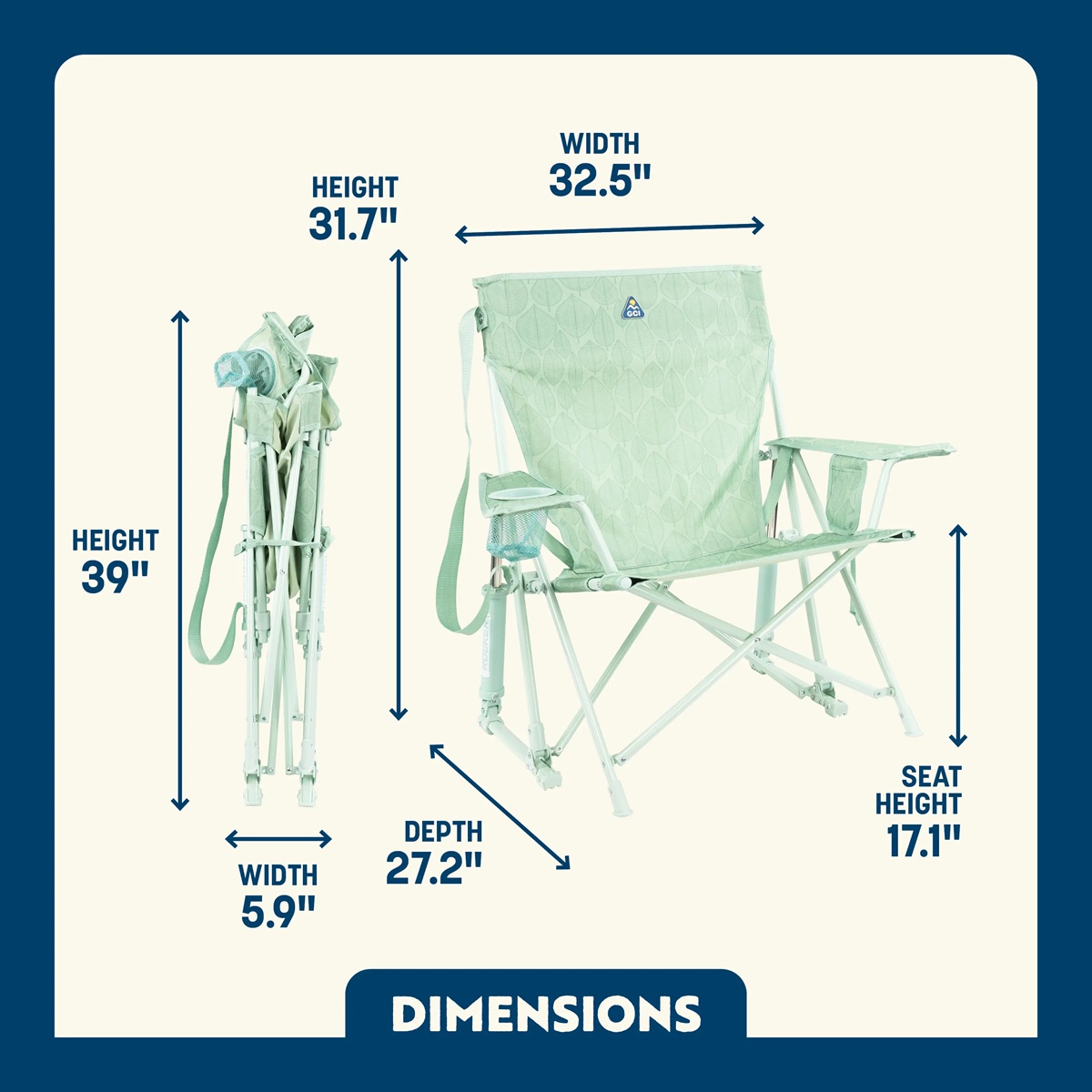 GCI Kickback Rocker Pastel Green