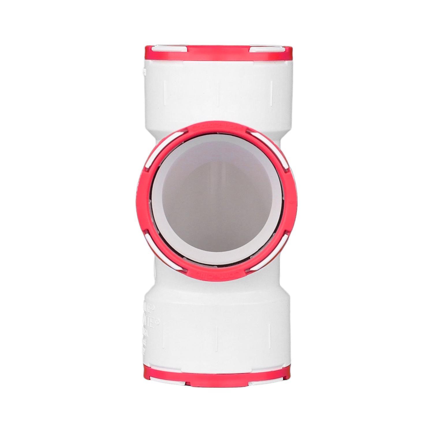 Charlotte Pipe ConnecTite Schedule 40 1-1/2 in. Hub X 1-1/2 in. D Hub PVC Sanitary Tee 1 pk