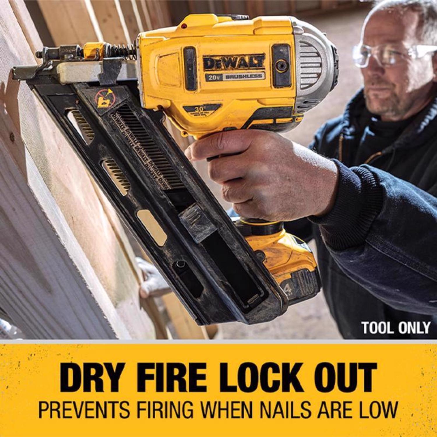 DeWalt 20V MAX Cordless 30 deg Framing Nailer Tool Only 20 V