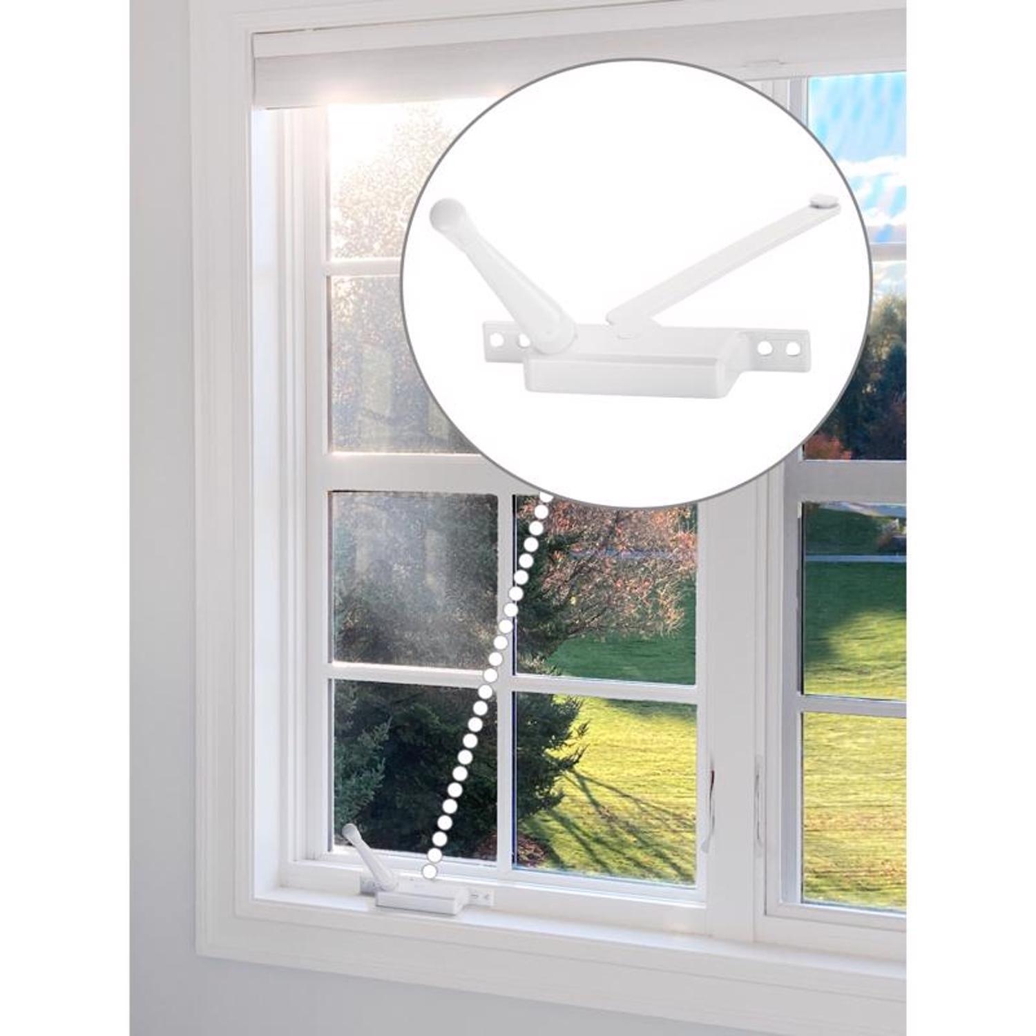 Ace White Steel Left Single-Arm Casement Window Operator For Jalousie