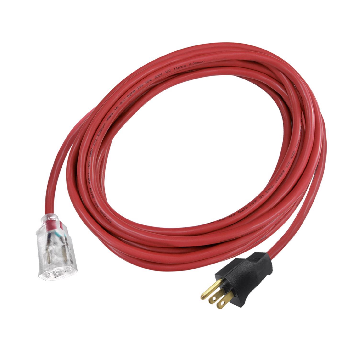 Ace Indoor or Outdoor 25 ft. L Red Extension Cord 14/3 SJTW