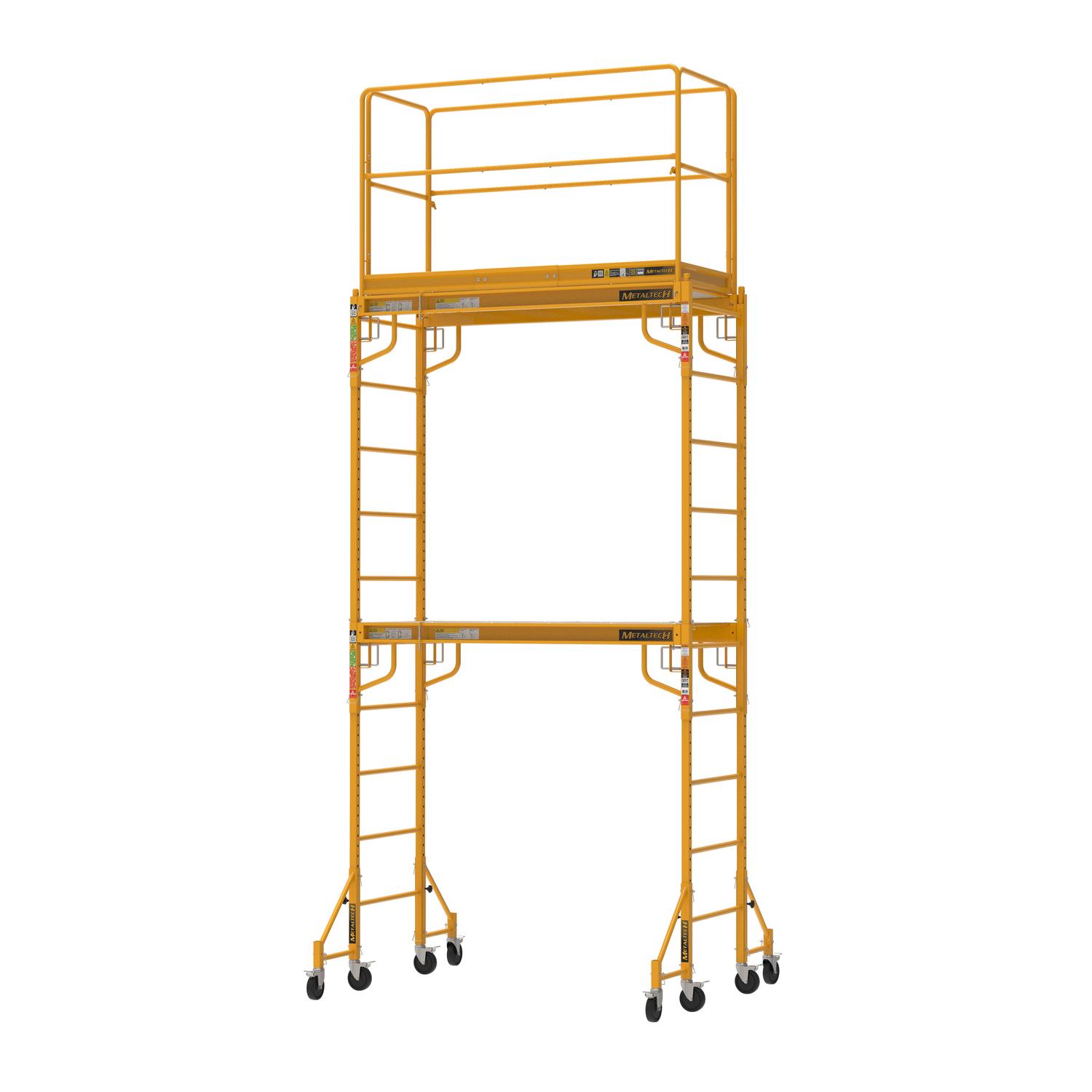 Metaltech Jobsite Series Steel Yellow Scaffolding 1 pk