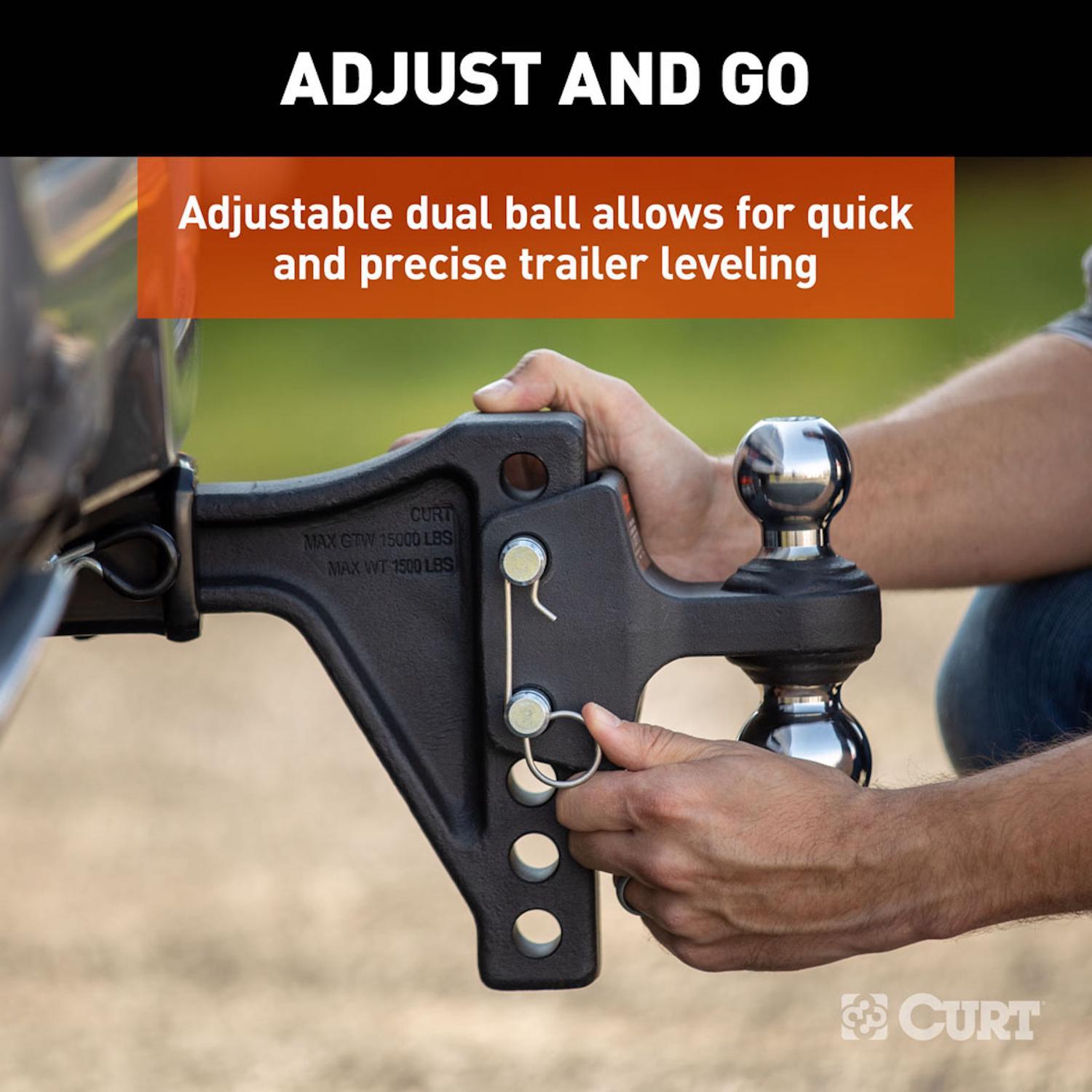 CURT 2 in. Dual Ball Mount