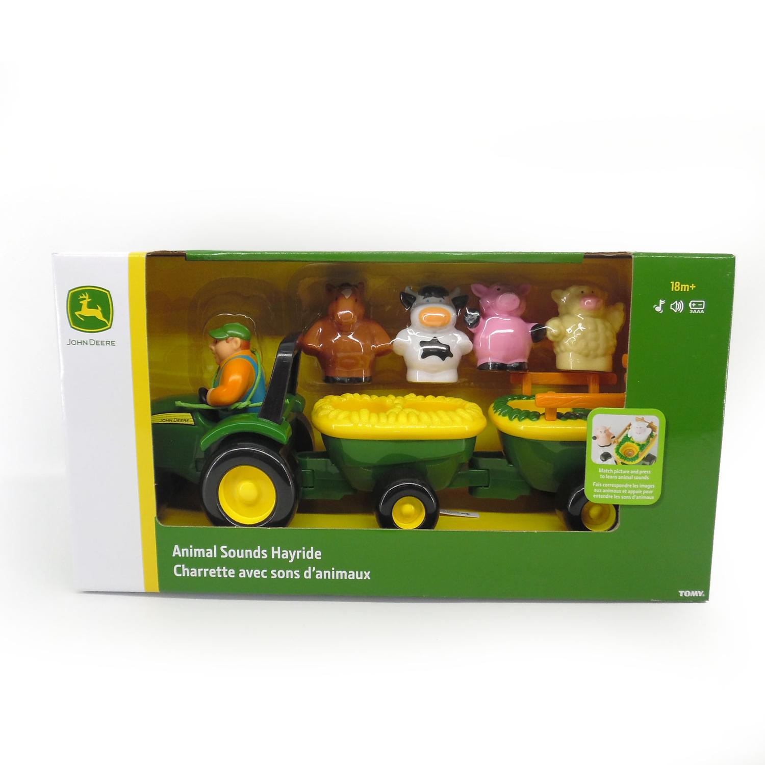 TOMY John Deere Toy Green/Yellow 5 pc