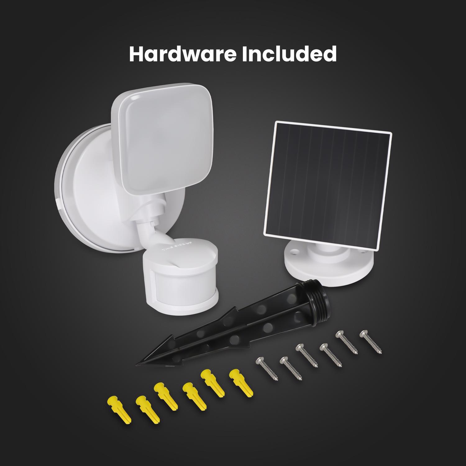 Feit LED Motion-Sensing Solar Powered LED White Security Floodlight