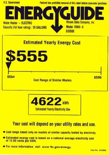 Water Heater Electric 40 Gallon 