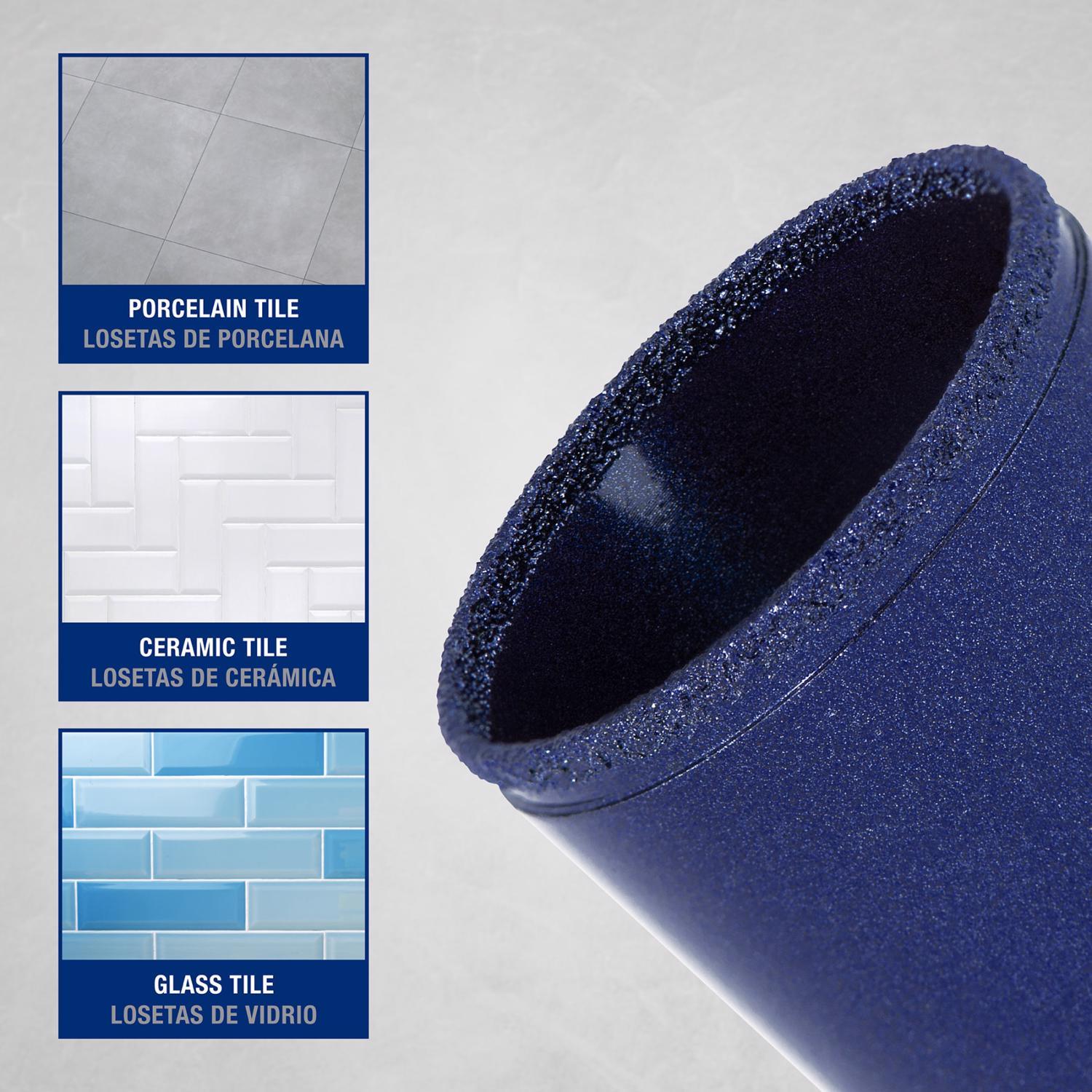 QEP 1-3/8 in. Diamond Wet/Dry Tile Hole Saw 1 pc