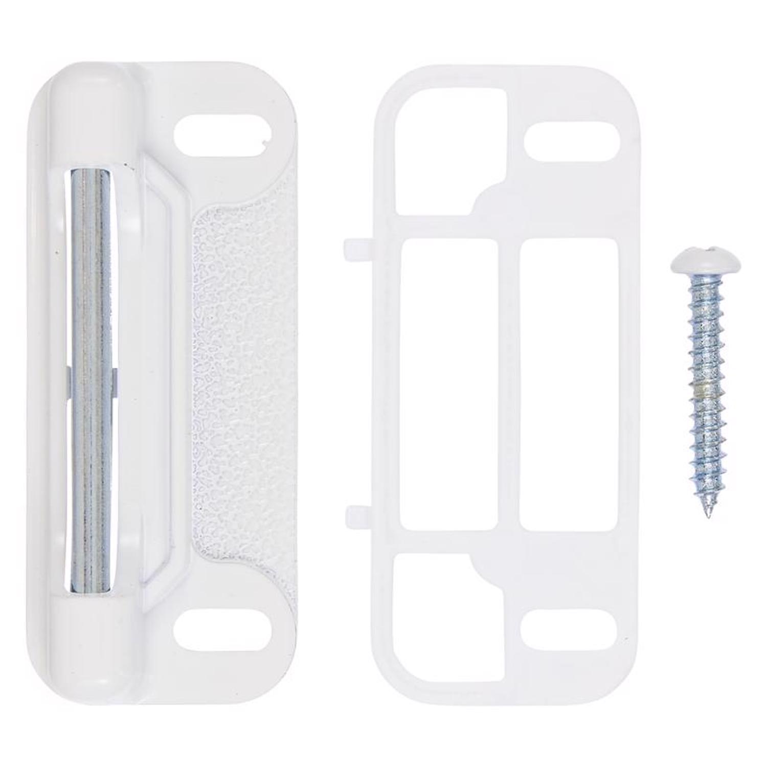 Ace White Steel Screen/Storm Door Strike 1 pk