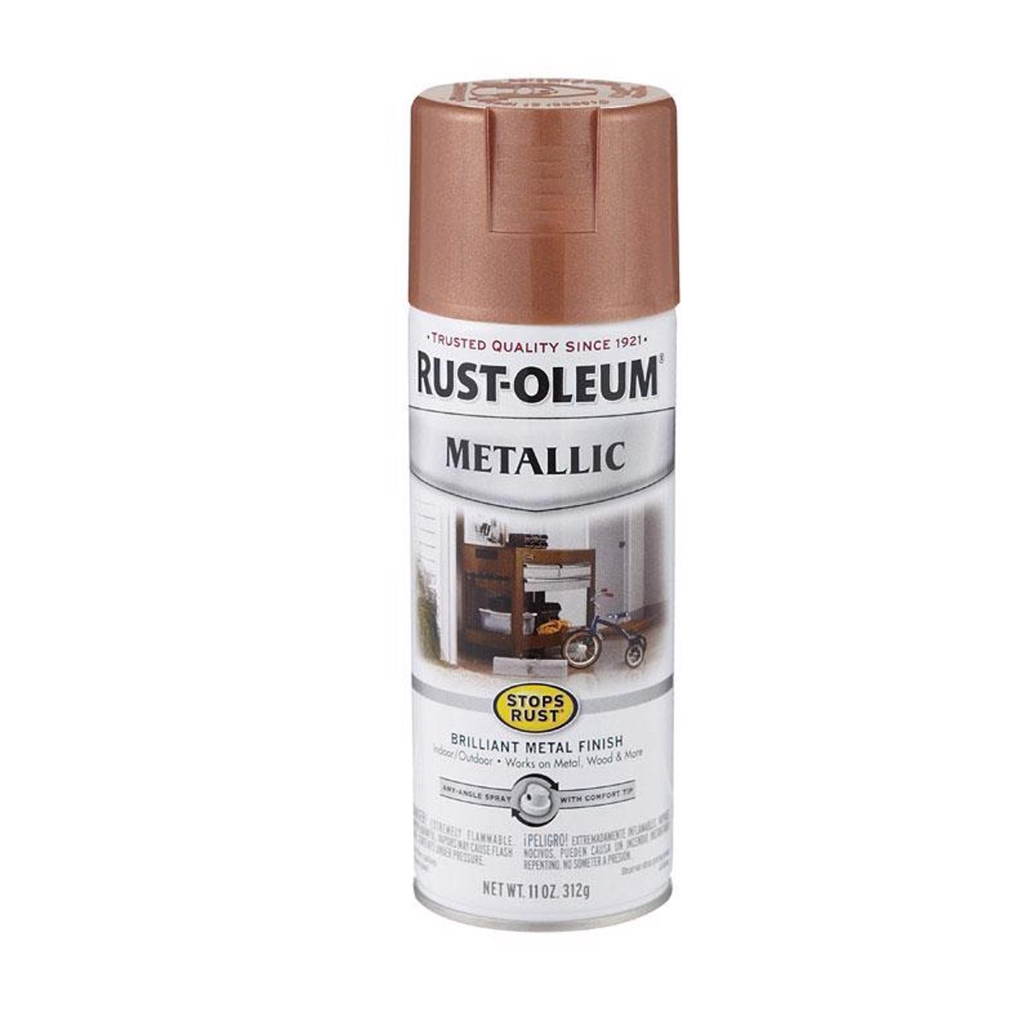 Rust-Oleum Stops Rust Metallic Copper Metallic Spray Paint 11 oz ...