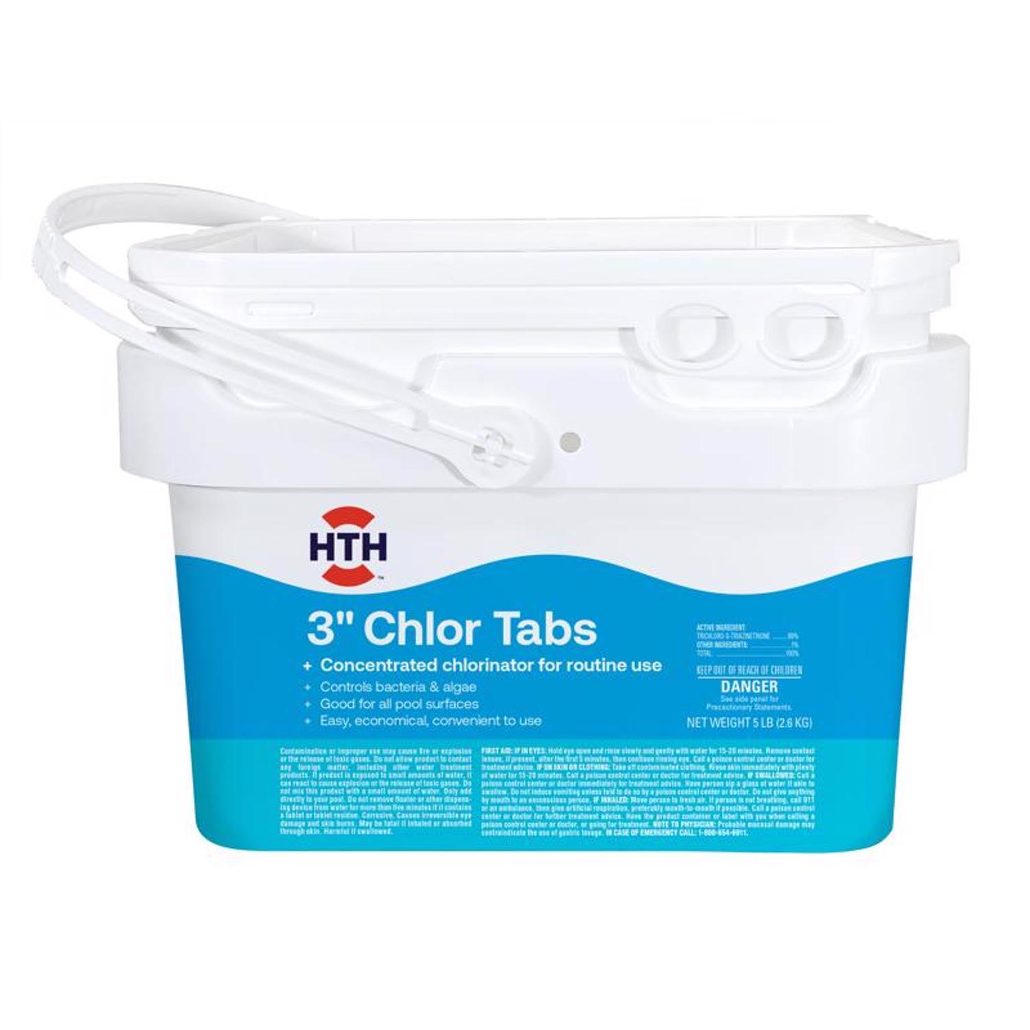 HTH Pool Care 3"  Tablet Chlorinating Chemicals 5 lb