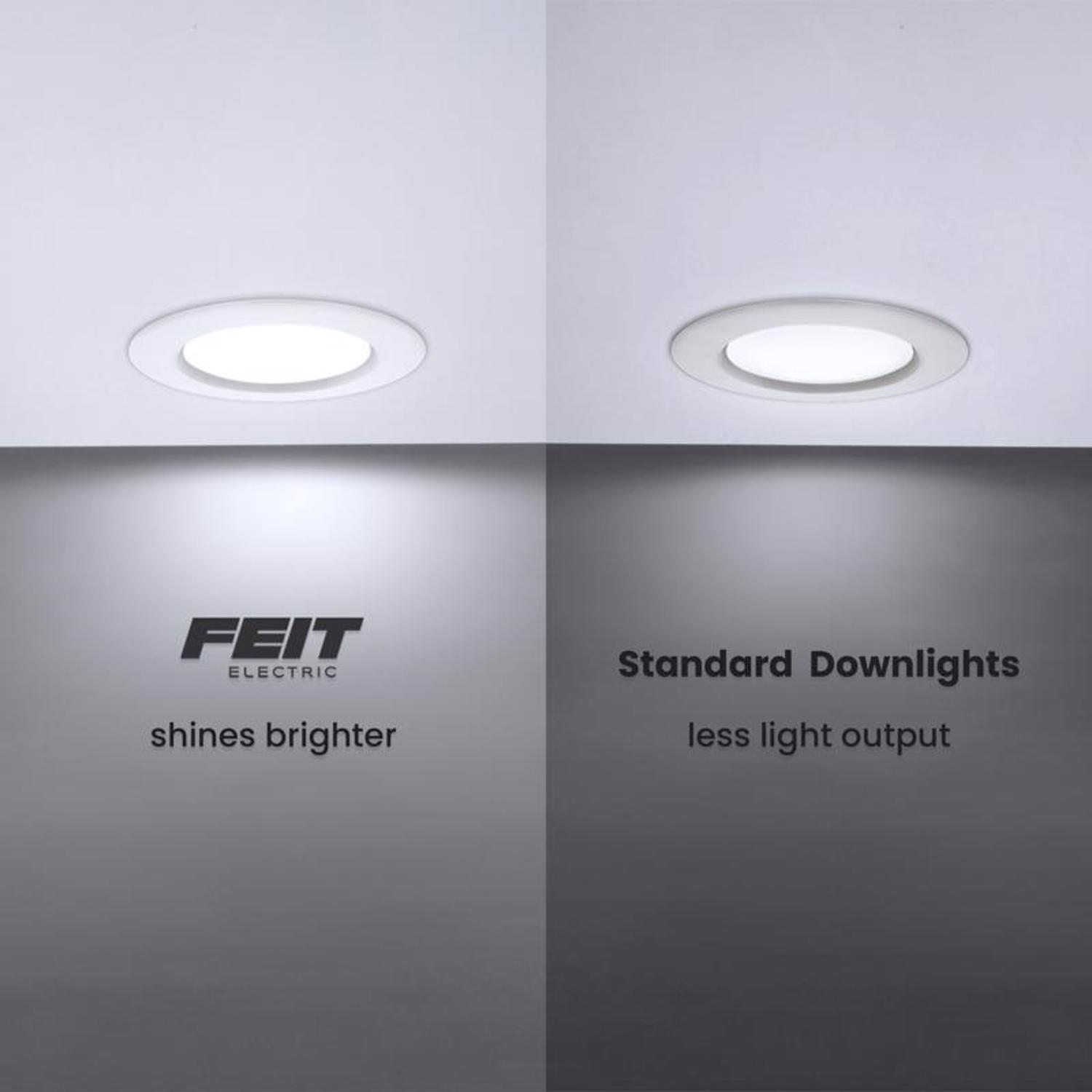 Feit Enhance Frost White 7.5 in. W Aluminum LED Dimmable Recessed Downlight 14.3 W