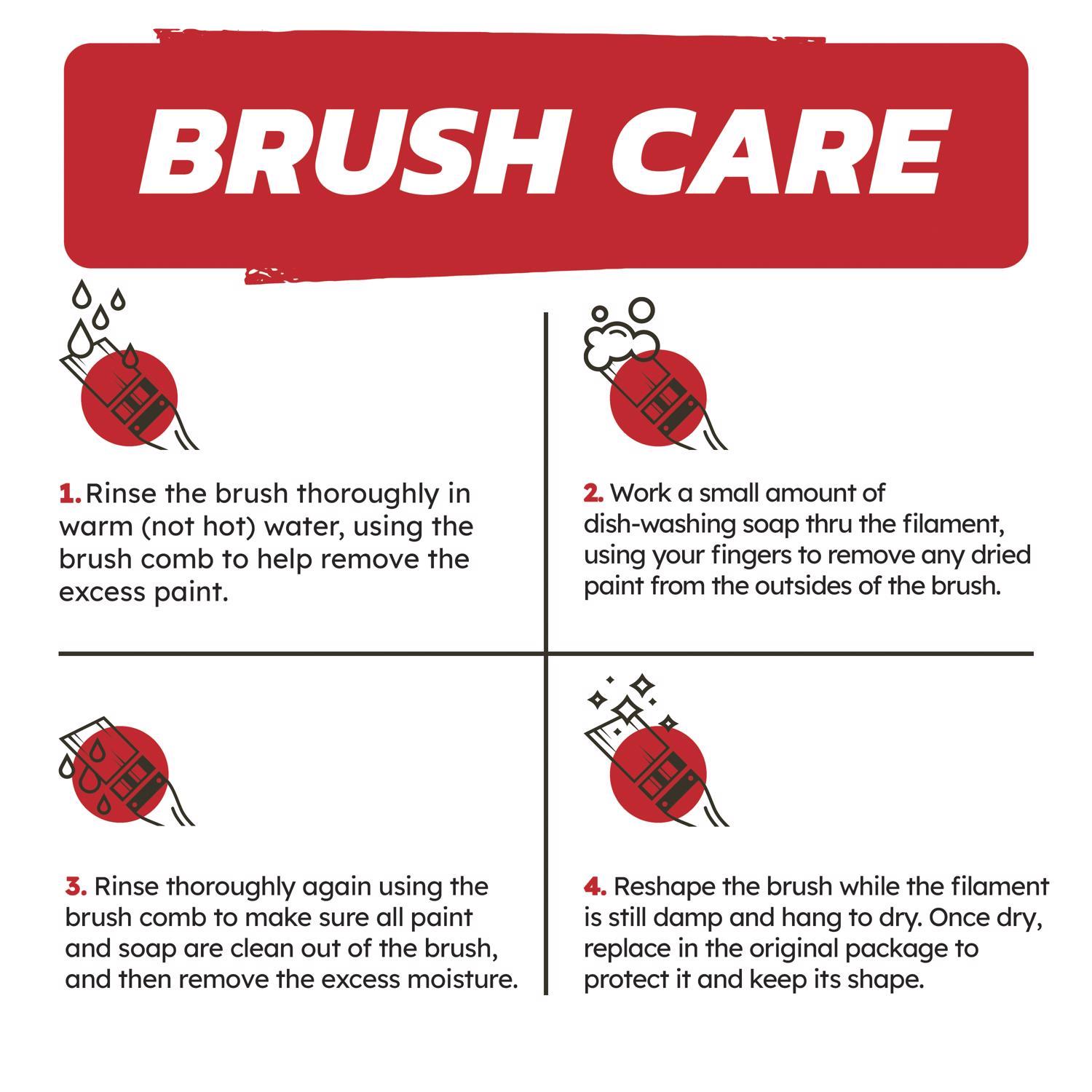 Home Plus Good 3 in. Flat Paint Brush