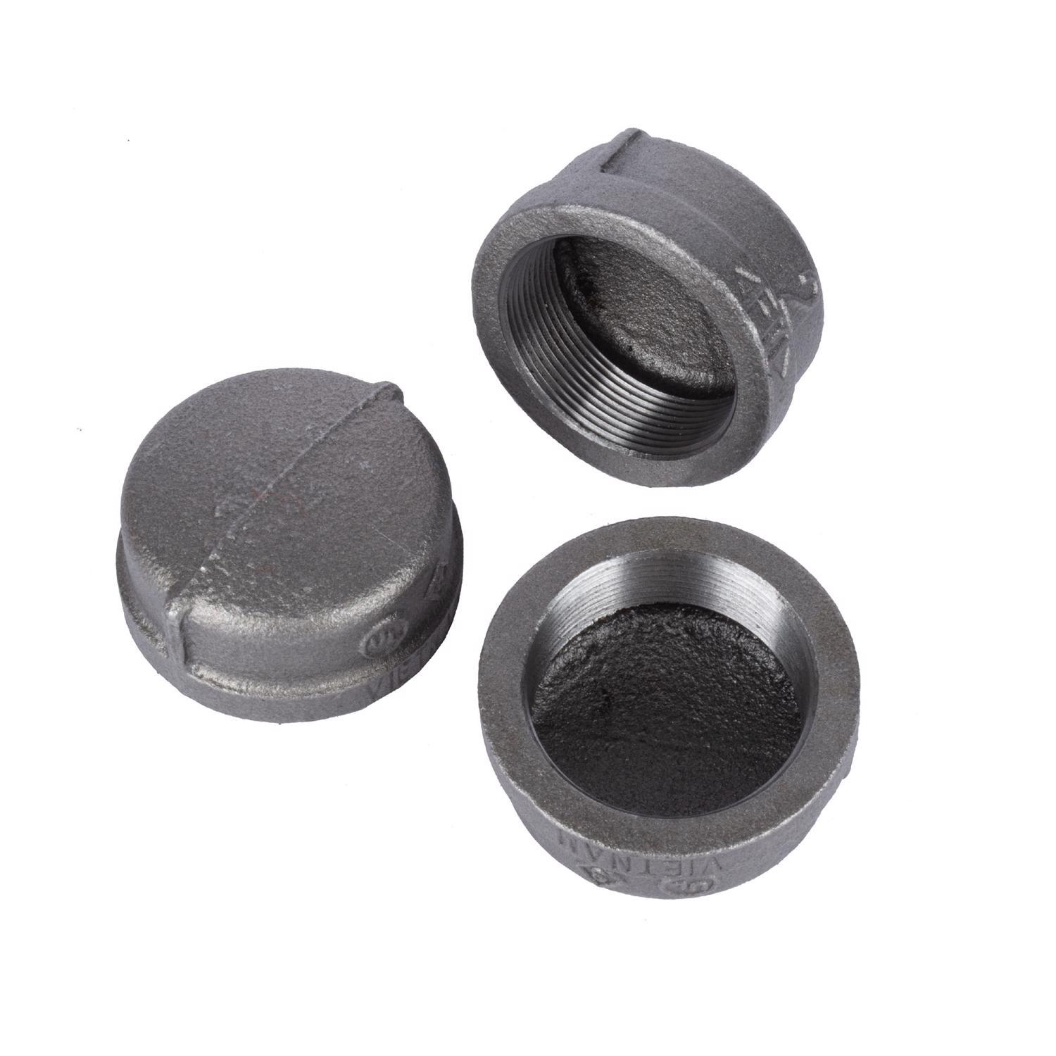 STZ Industries 2 in. FIP each Black Malleable Iron Cap