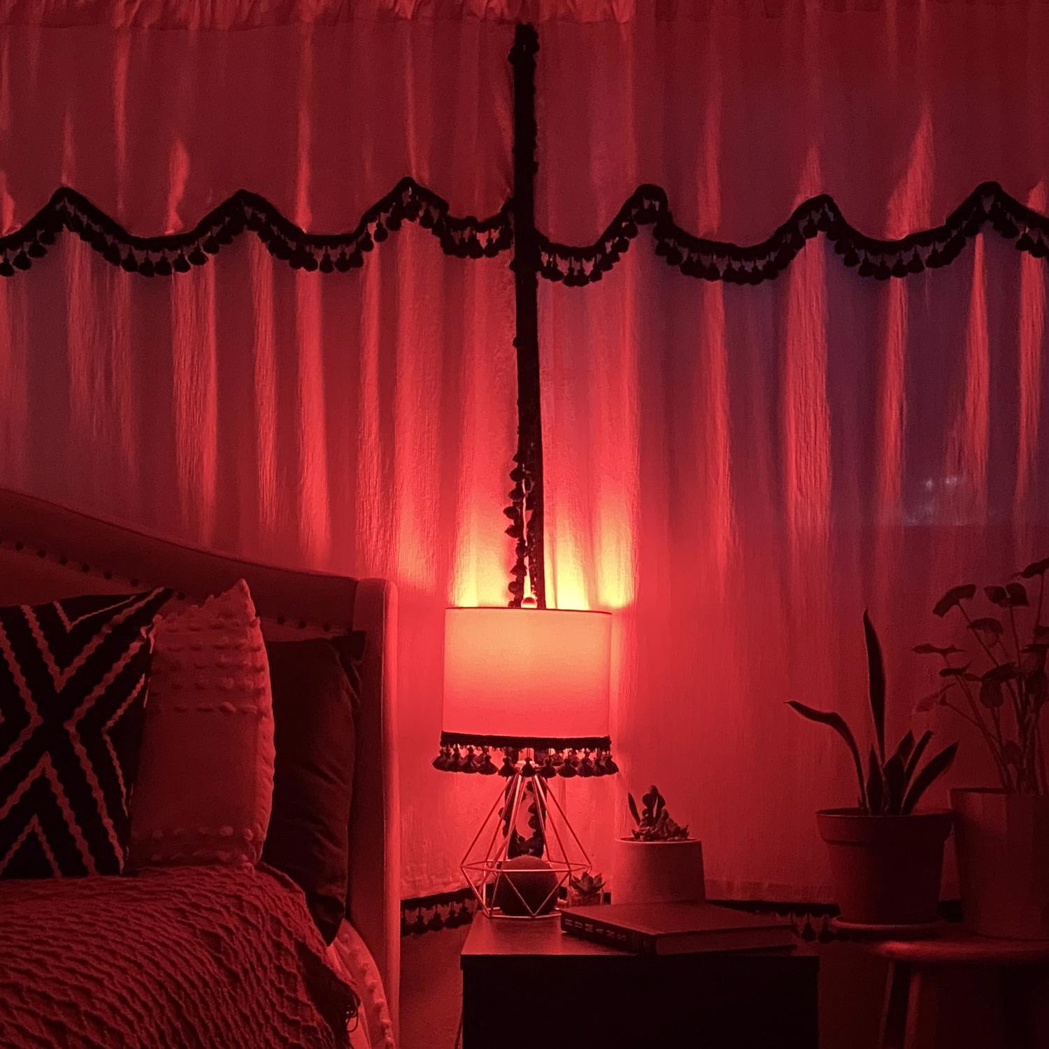 Feit A19 E26 (Medium) Filament LED Bulb Red 30 Watt Equivalence 1 pk