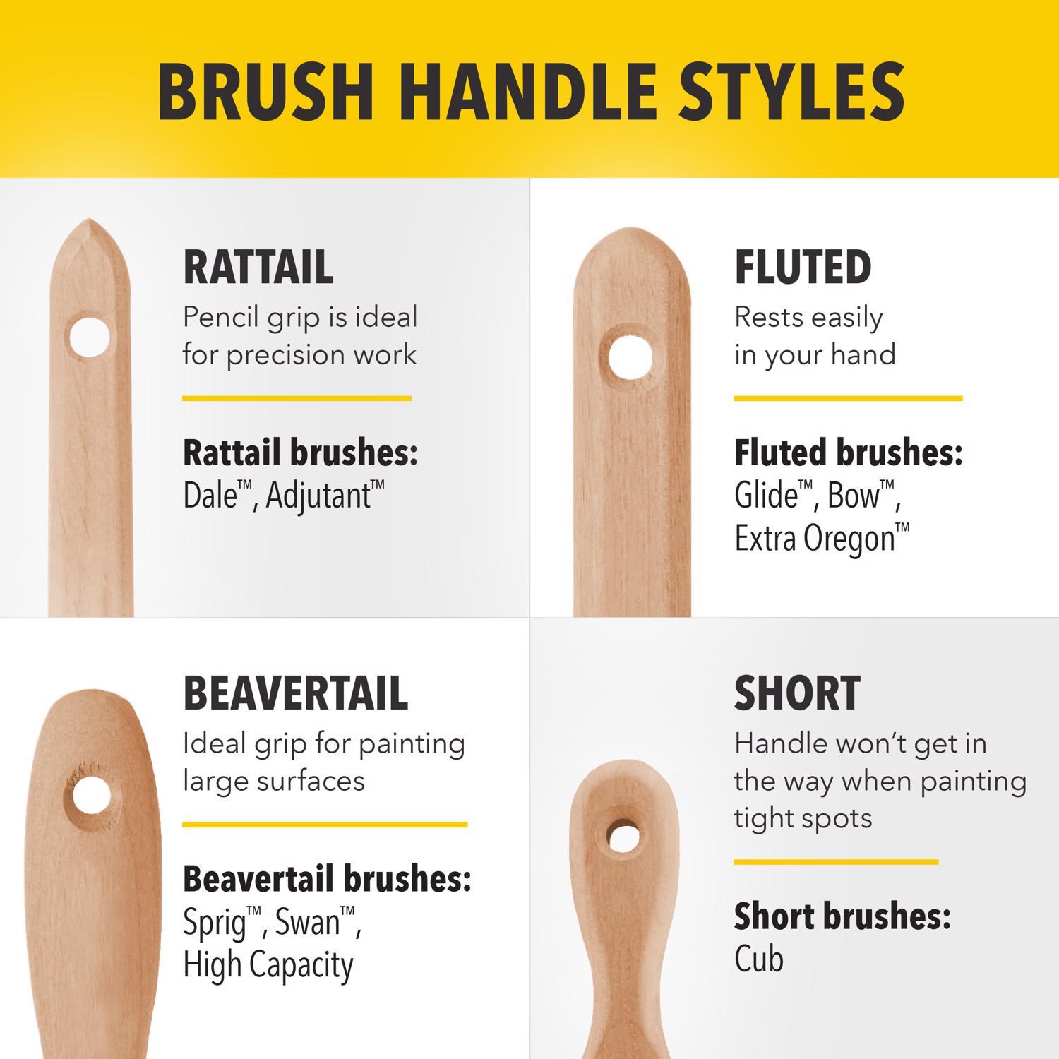 Purdy XL Dale 1 in. Medium Stiff Angle Trim Paint Brush