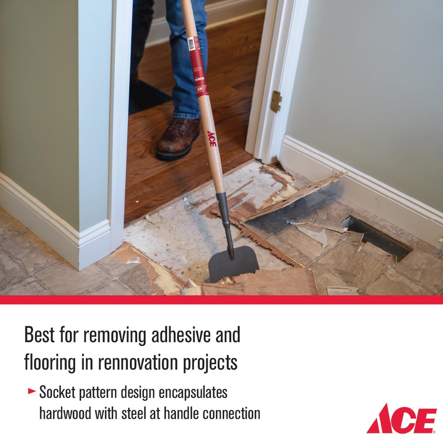 Ace 7 in. W X 58.25 in. L Steel Sidewalk Scraper