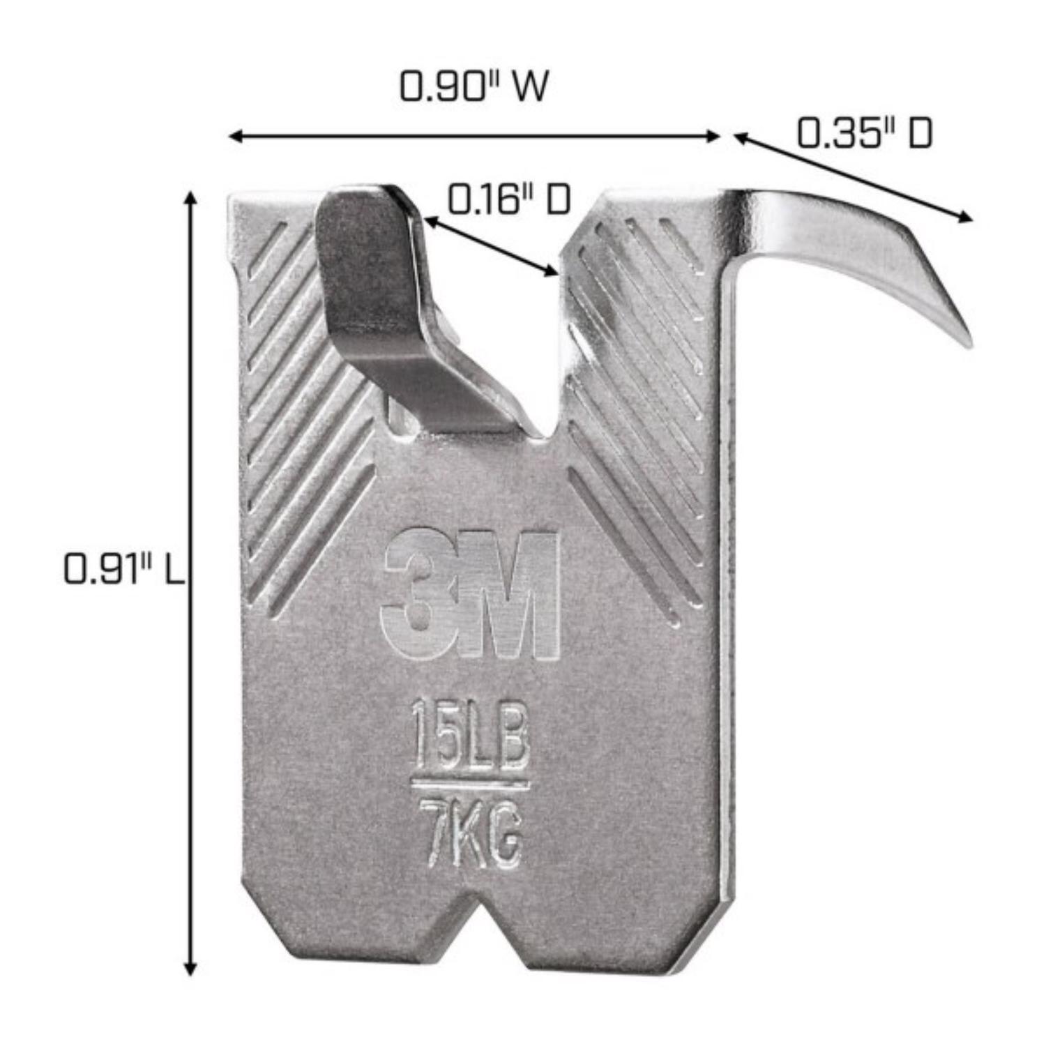3M Claw Silver Drywall Picture Hanger 15 lb 1 pk