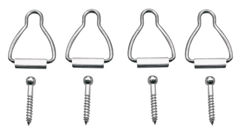 Prime-Line Silver Aluminum Window Latch 1/16 in. W X 1-9/16 in. L For Spline Channel 4 pk
