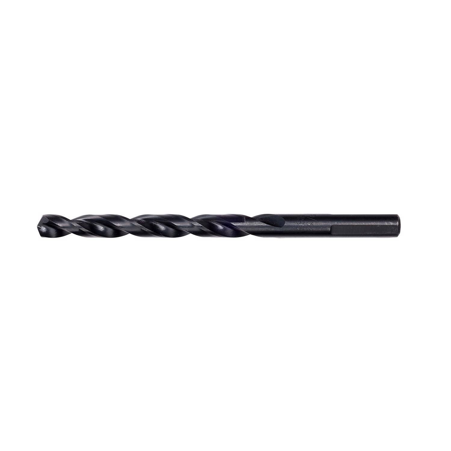 Milwaukee Thunderbolt 9/32 in. X 4-1/4 in. L Black Oxide Drill Bit 3-Flat Shank 1 pc