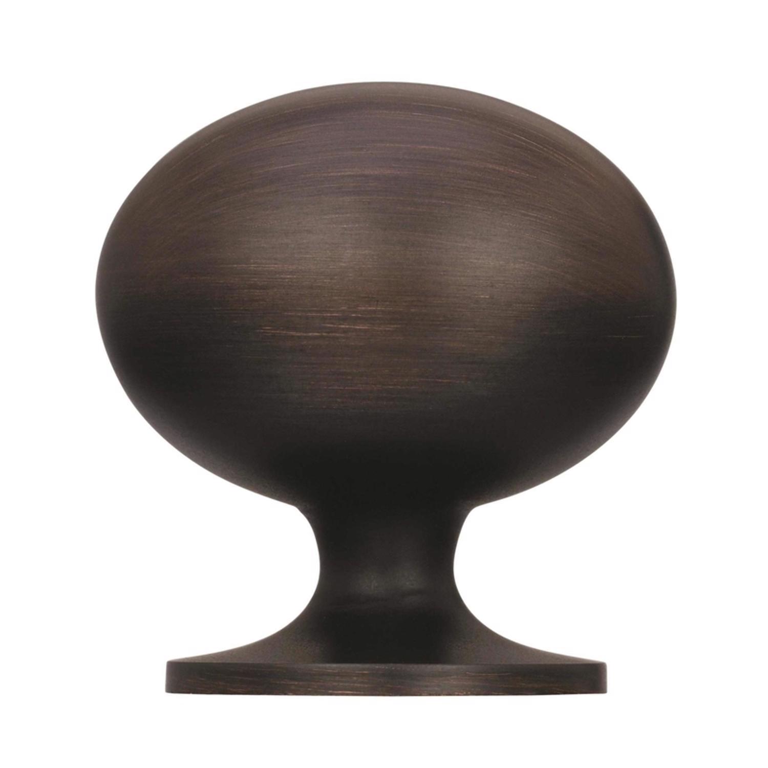 Amerock Allison Oval Cabinet Knob 1-3/8 in. D 1-3/8 in. Oil Rubbed Bronze 1 pk
