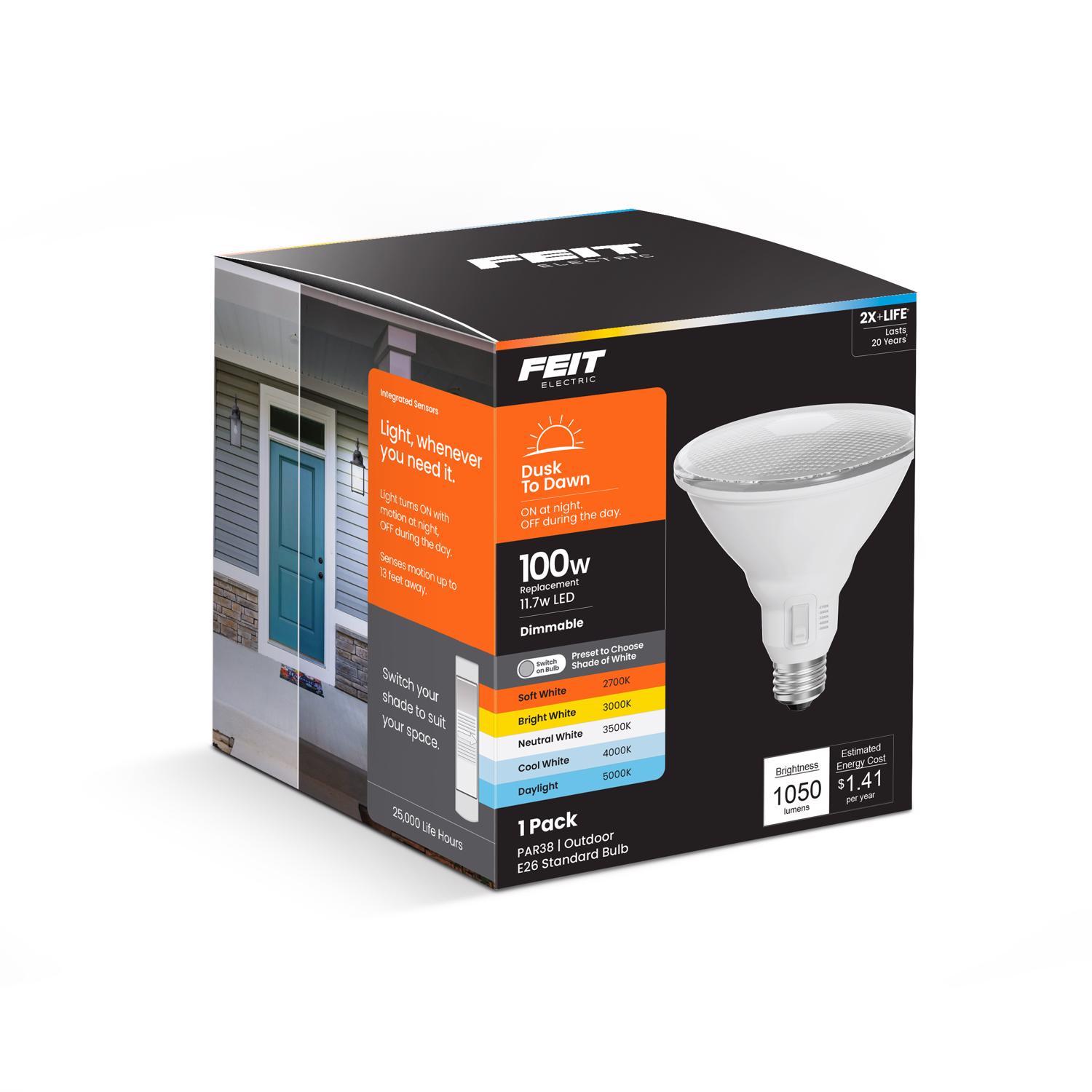 Feit PAR38 E26 (Medium) LED Bulb Color Changing 100 Watt Equivalence 1 Pack