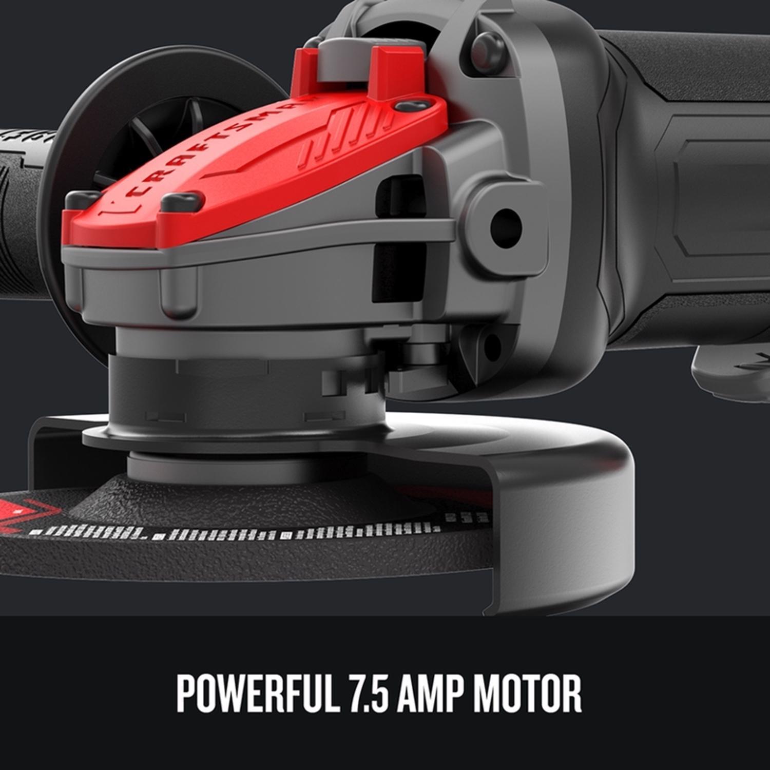 CRAFTSMAN 7.5 amps Corded 4-1/2 in. Small Angle Grinder