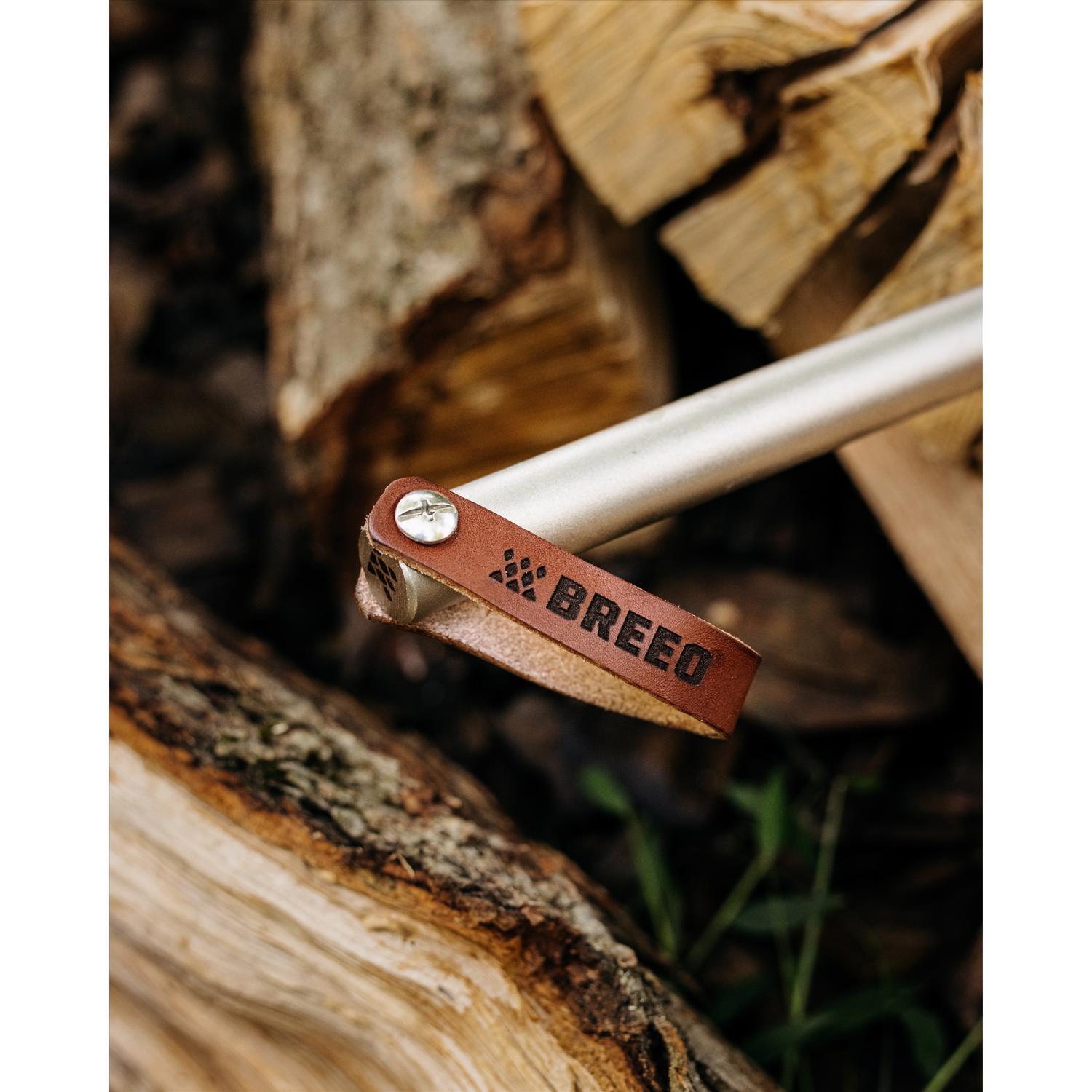 Breeo 304 Fire Poker Stainless Steel Log Grabber and Poker 40 in. H X 2 in. W X 40 in. D