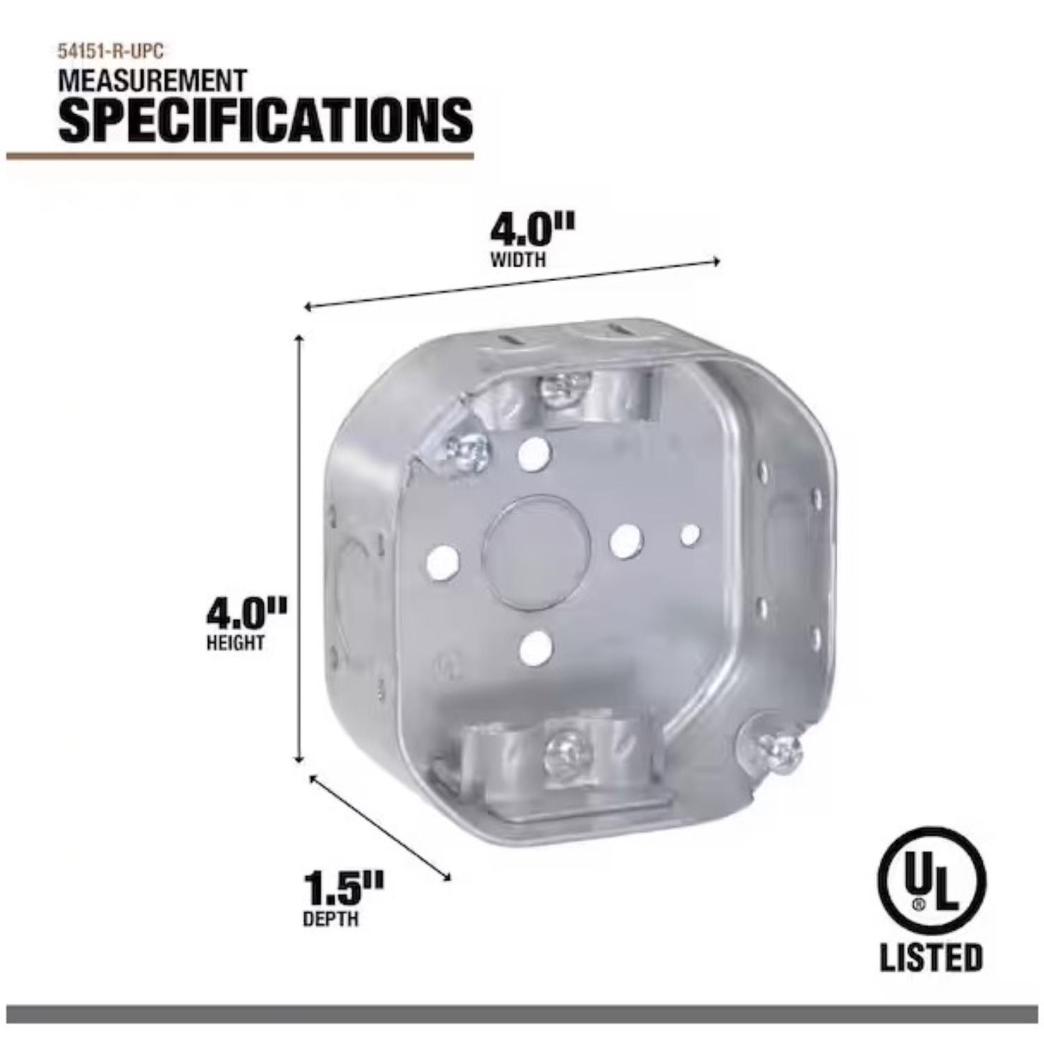 Southwire Old Work Octagon Steel Electrical Box