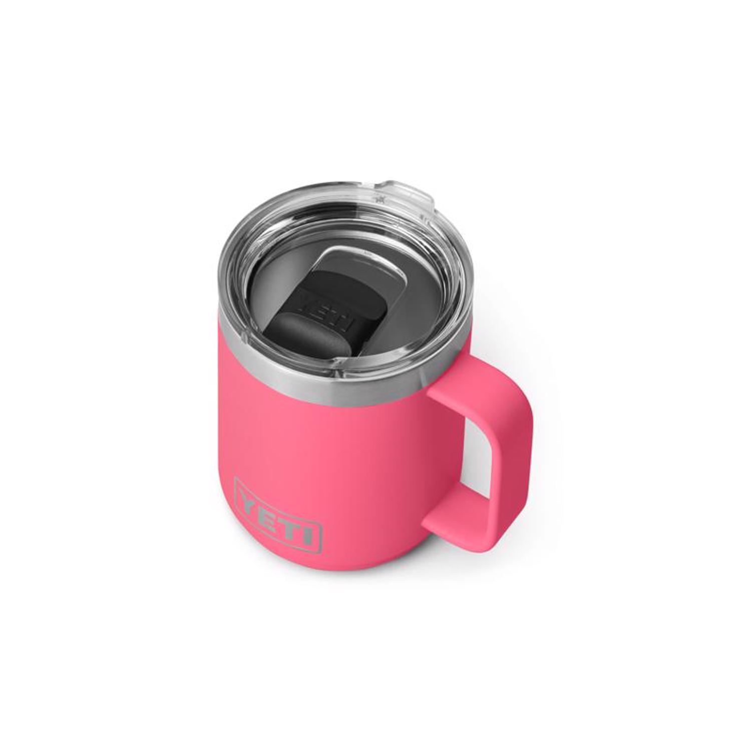 YETI Rambler 10 oz Tropical Pink BPA Free Mug with MagSlider Lid