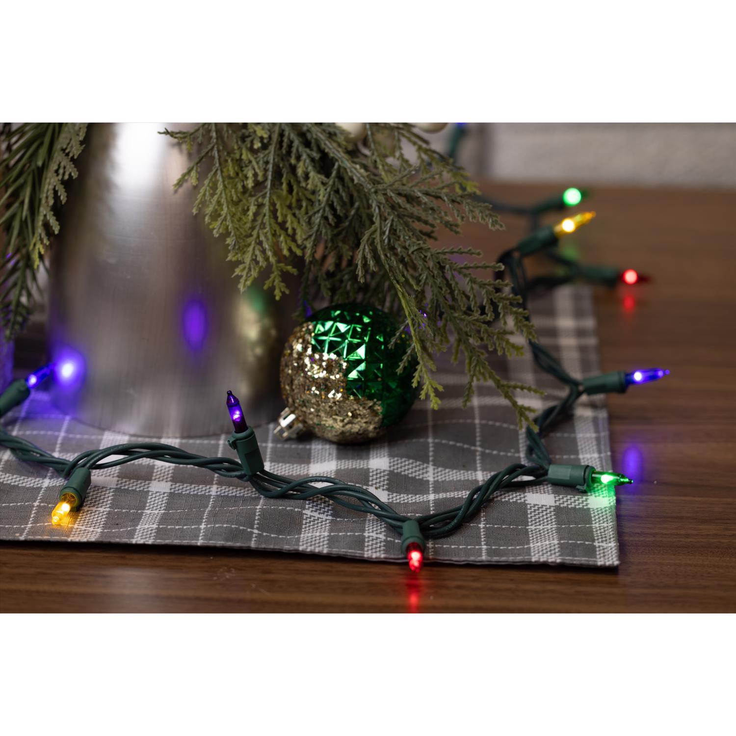 Celebrations Classic LED T5 Multicolored 300 ct String Christmas Lights 74.5 ft.
