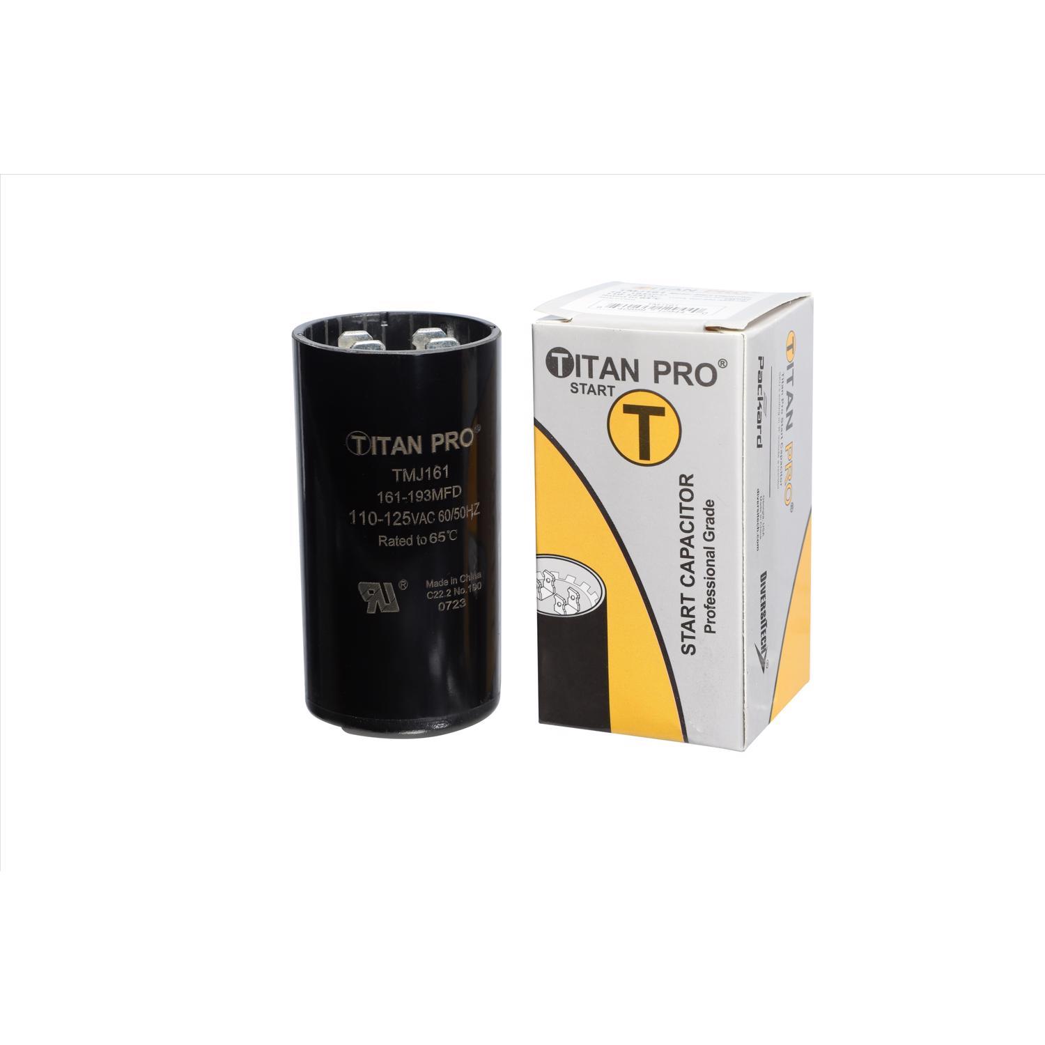 Titan Pro 161-193 MFD 125 V Round Start Capacitor