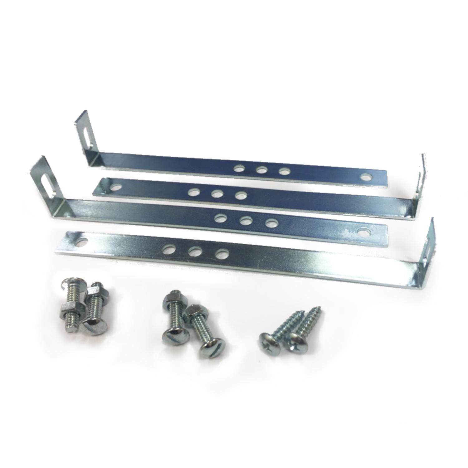 Gibraltar Mailboxes Silver Steel Mounting Hardware .074 Ga. 7.875 in. L
