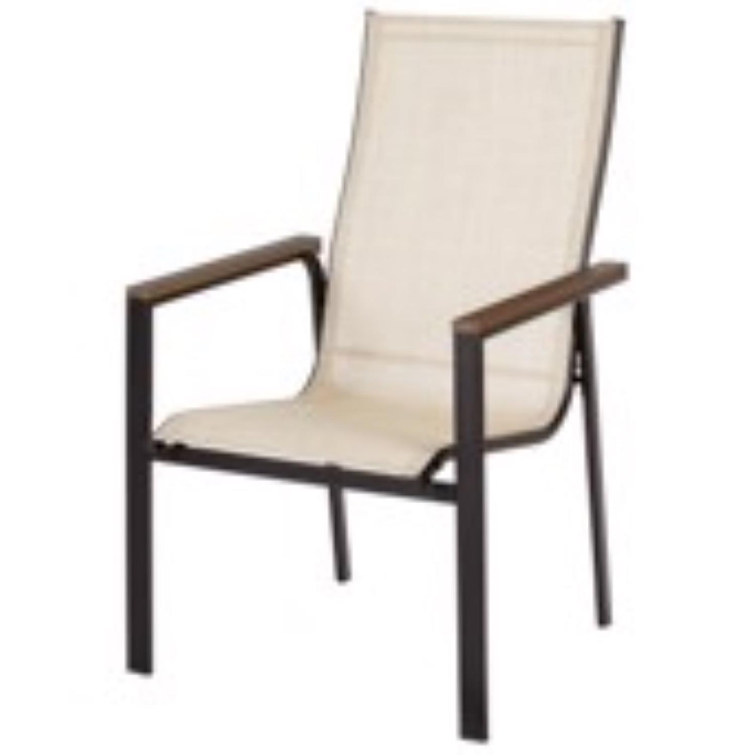 Living Accents Black Steel Frame Sling Chair