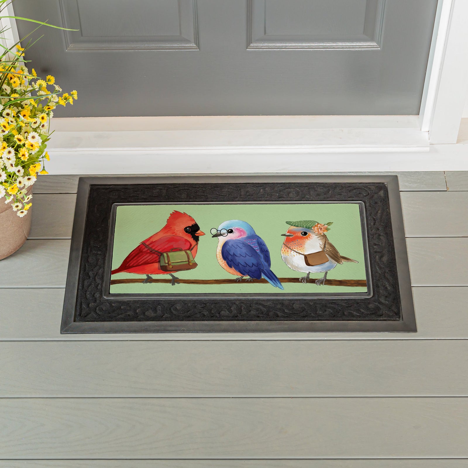 Evergreen Cute Bird Nerd Sassafras Switch Mat