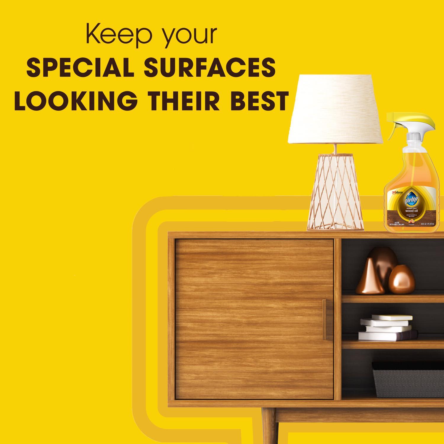 Pledge Revitalizing Oil Orange Scent Furniture Polish 16 oz Spray