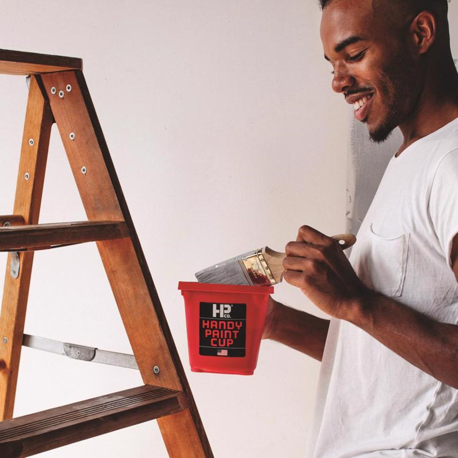 Handy Paint Cup Red 1 pt Paint Pail